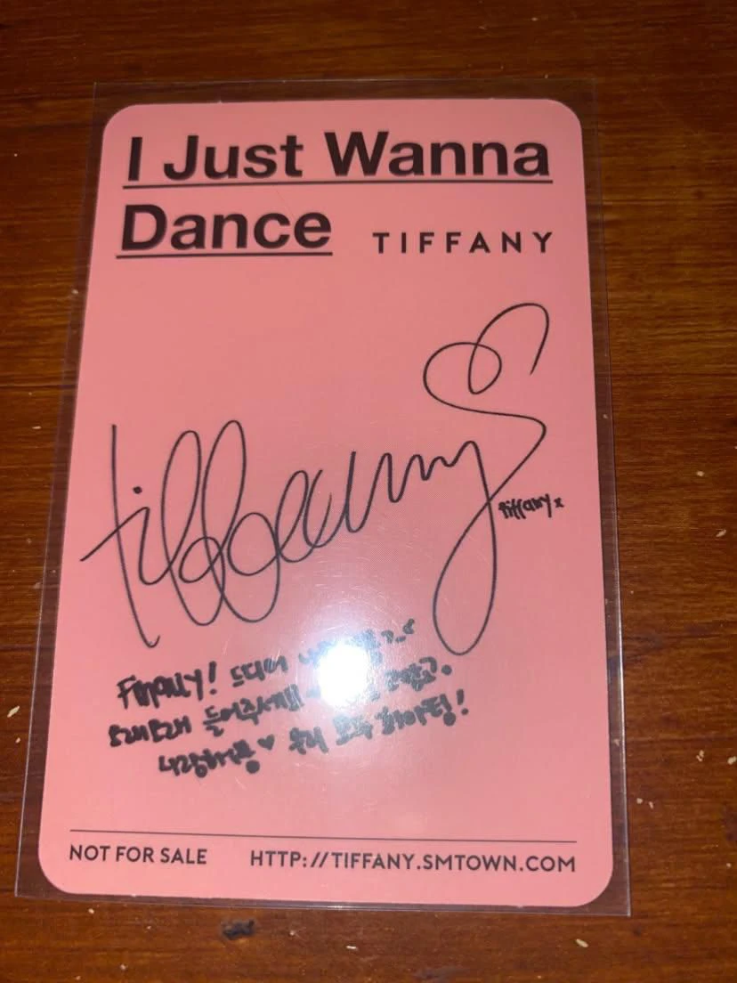 Girls' Generation Tiffany Girls' Generation - Tiffany - I Just Wanna Dance (Tiffany Solo) Album album photocard listing photo 2