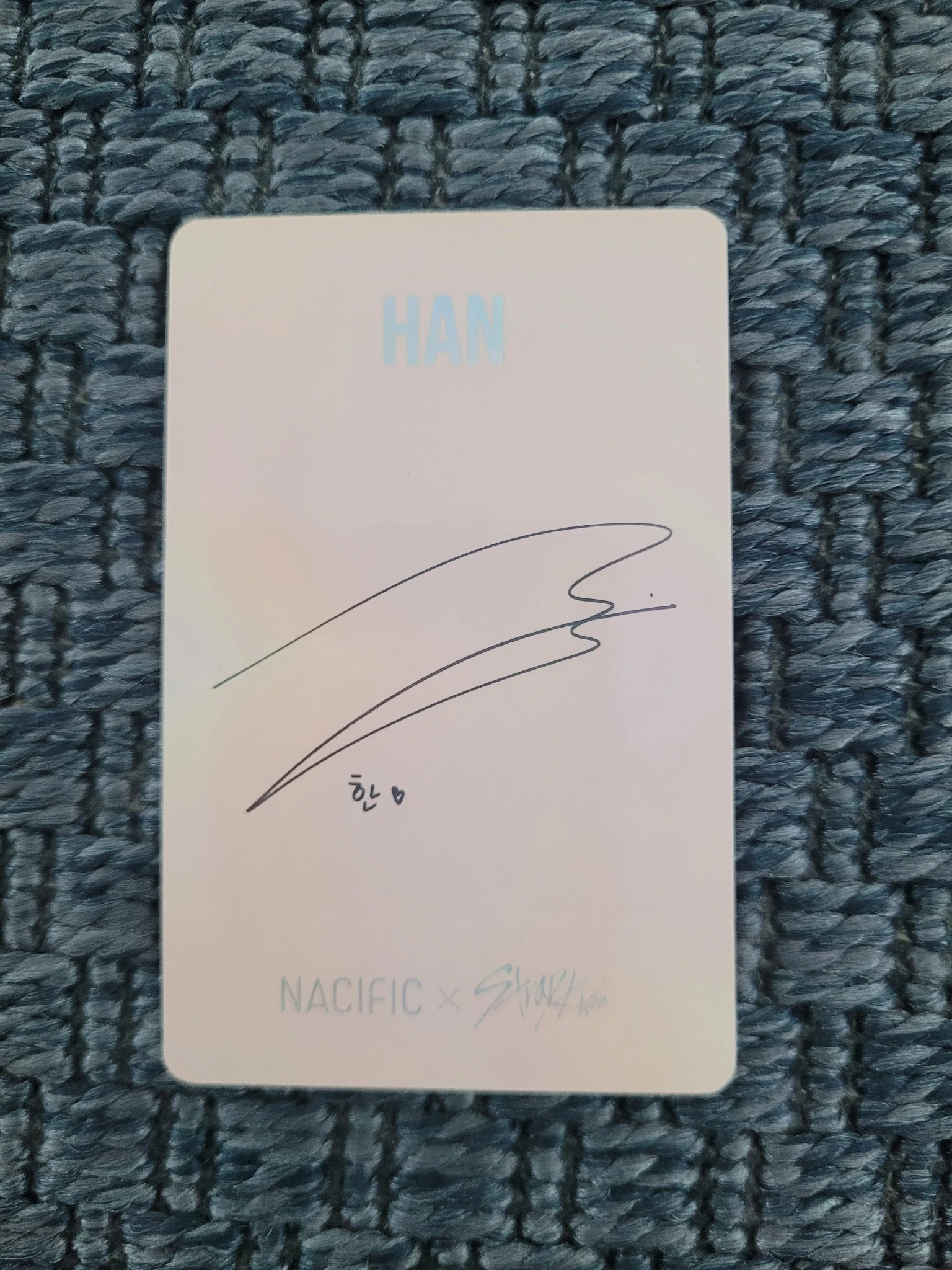 Stray Kids HAN Stray Kids - HAN - NACIFIC x Stray Kids Other brand collaboration nacific round 3 holographic (hologram) listing photo 2
