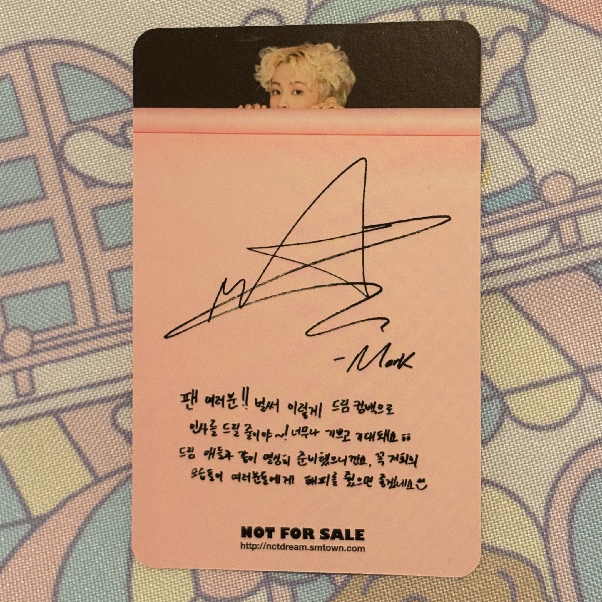 NCT DREAM Mark NCT DREAM - Mark - The First Album album photocard FPO listing photo 2