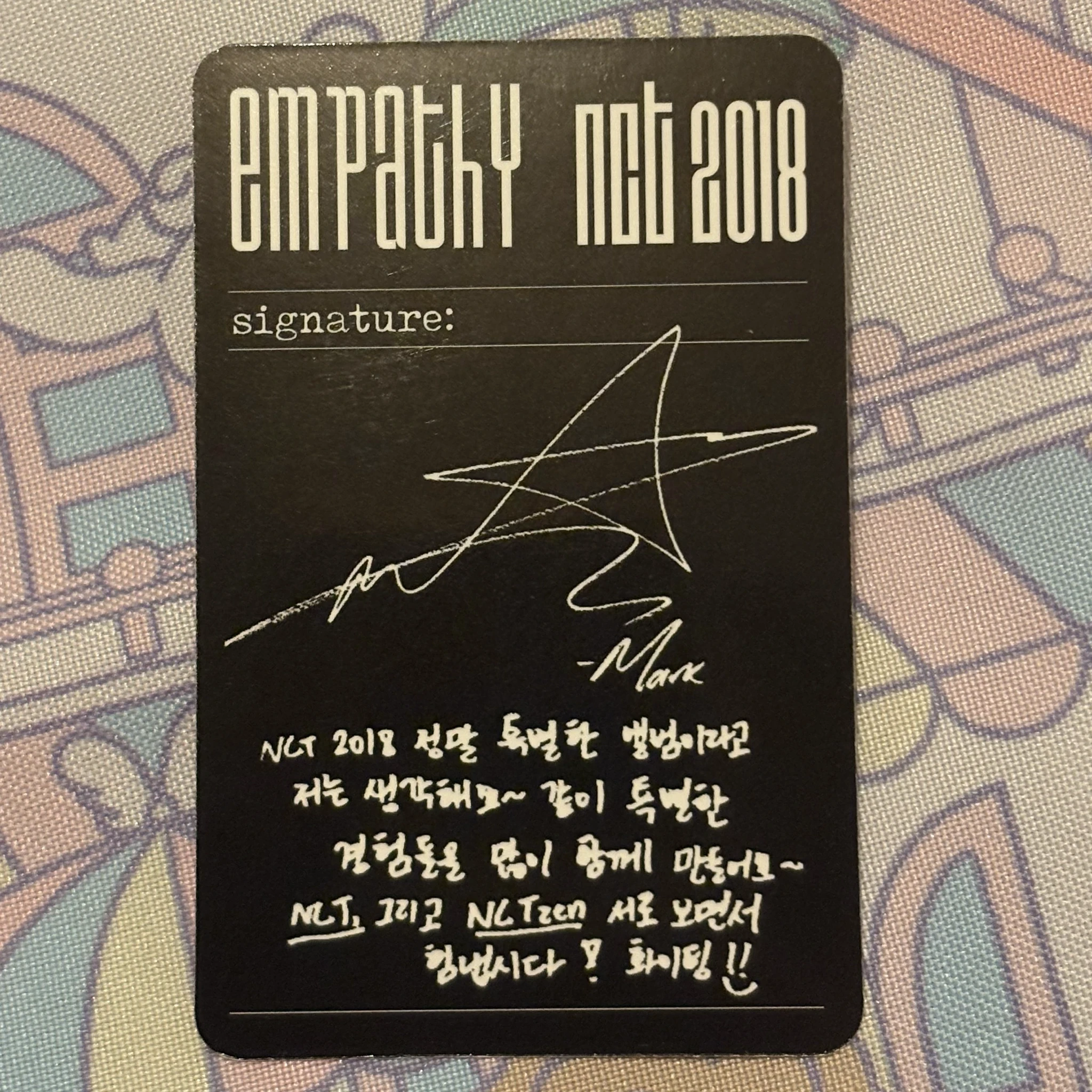 NCT Mark NCT - Mark - NCT 2018 EMPATHY Album listing photo 2