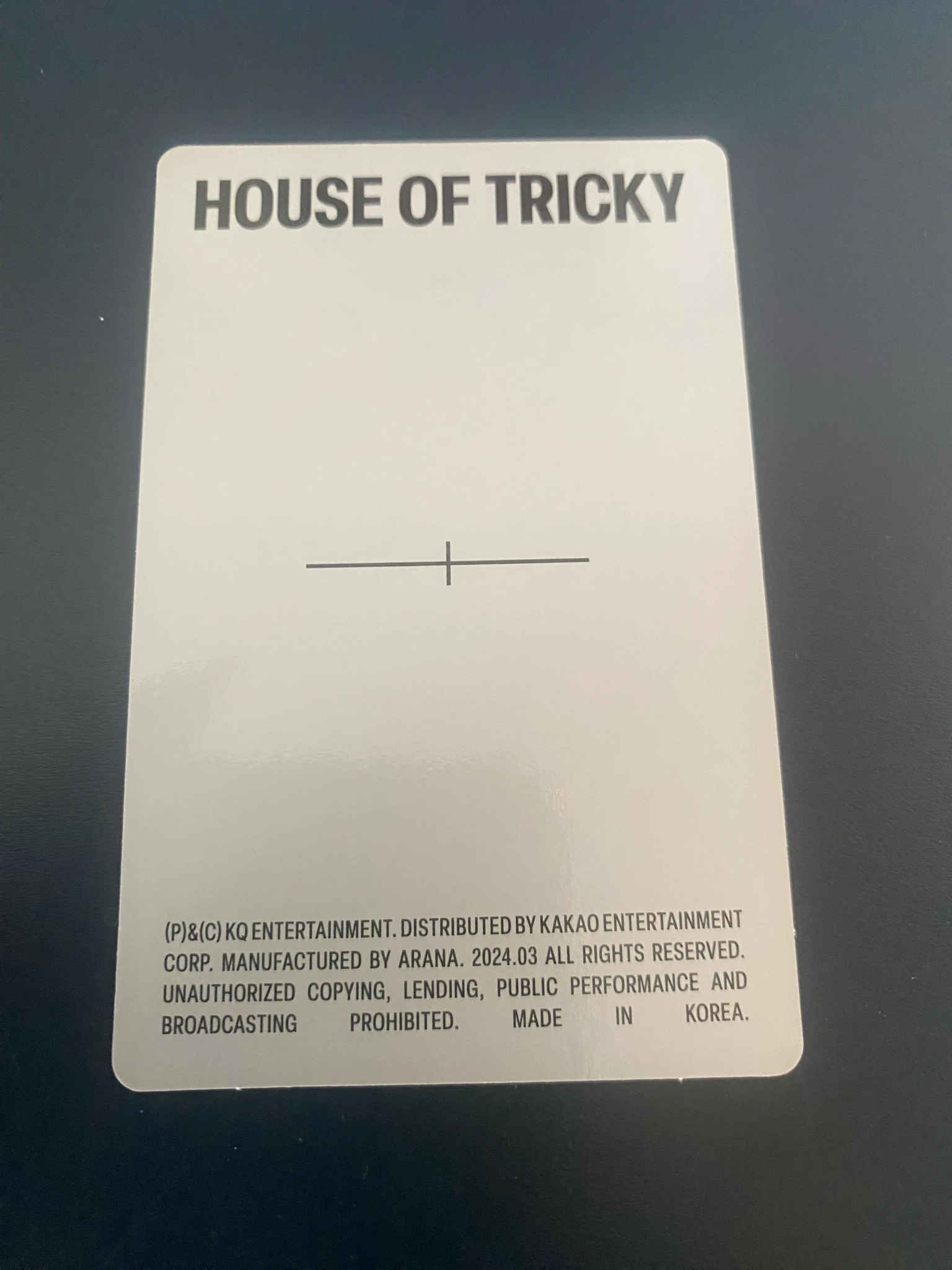 xikers Jinsik Xikers - Jinsik - HOUSE OF TRICKY : Trial And Error Album album photocard hiker version listing photo 2