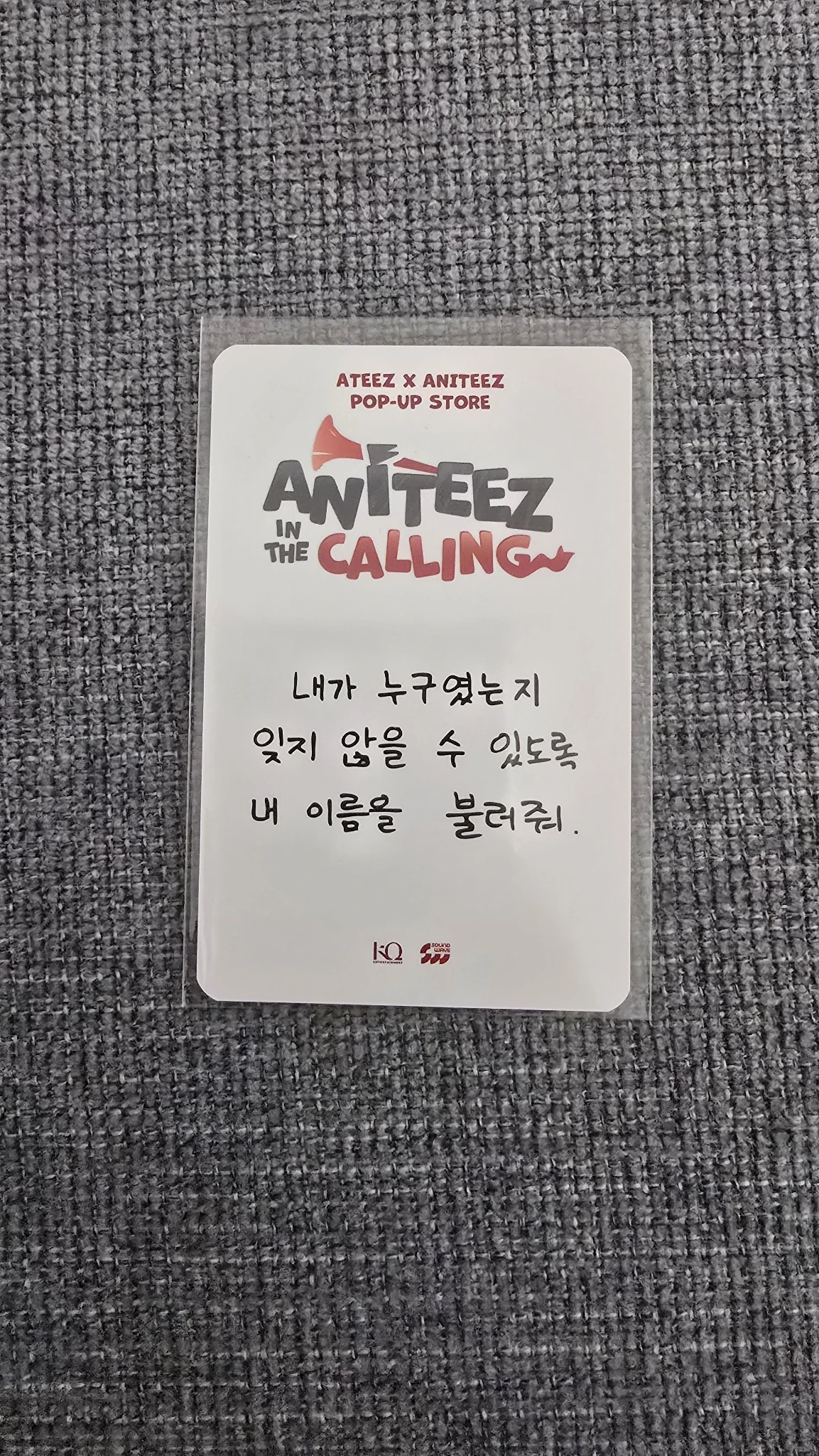 ATEEZ Hongjoong ATEEZ - Hongjoong - ANITEEZ IN THE CALLING Other purchase benefit listing photo 2