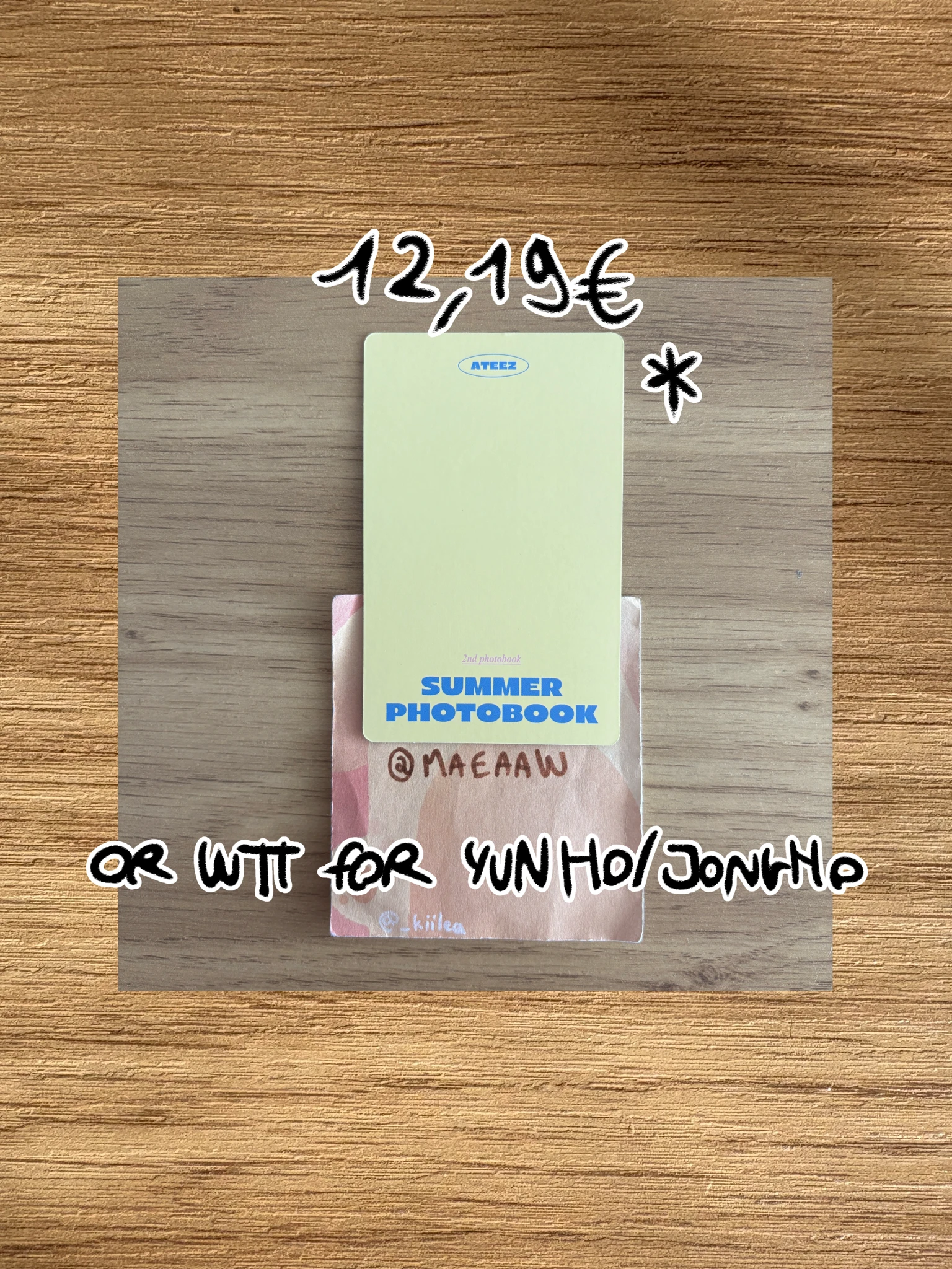 ATEEZ Yunho ATEEZ - Yunho - 2022 SUMMER PHOTOBOOK Other mymusictaste (mmt) pob (pre-order benefit) listing photo 2