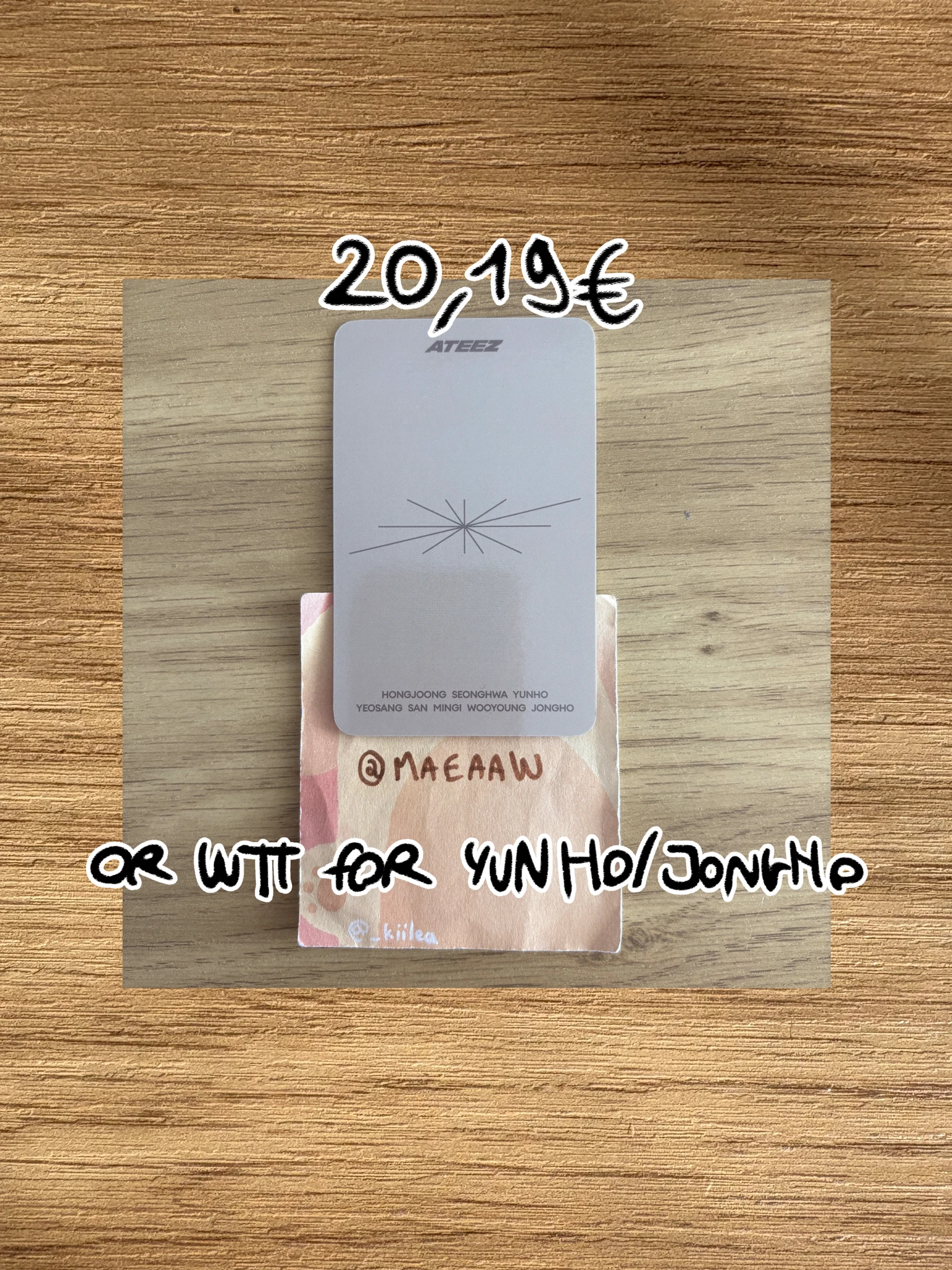 ATEEZ Yunho ATEEZ - Yunho - Golden Hour : Part 2 Album broadcast gift listing photo 2