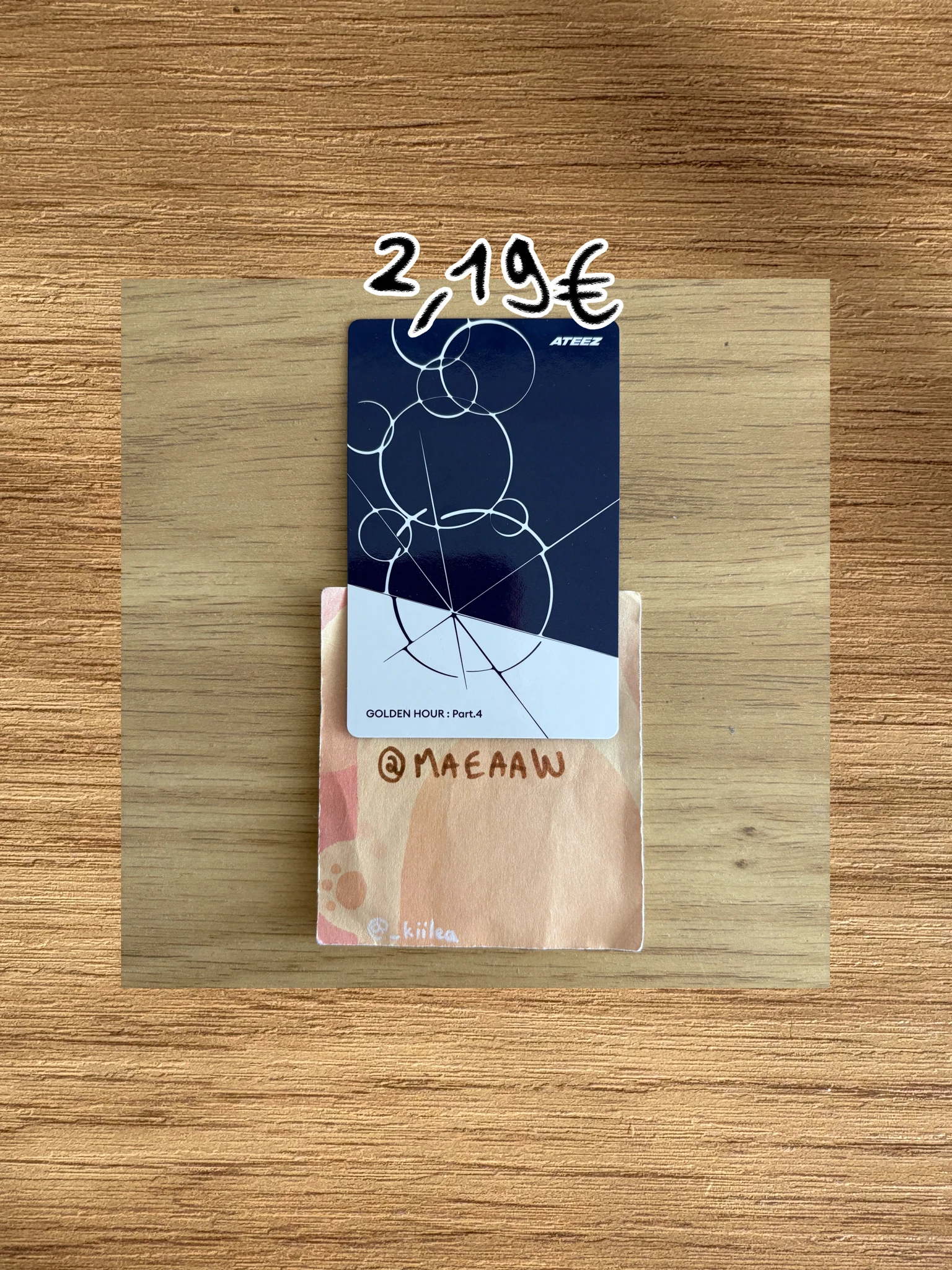 ATEEZ Yeosang ATEEZ - Yeosang - Golden Hour : Part.4 Album album photocard digipack version listing photo 2
