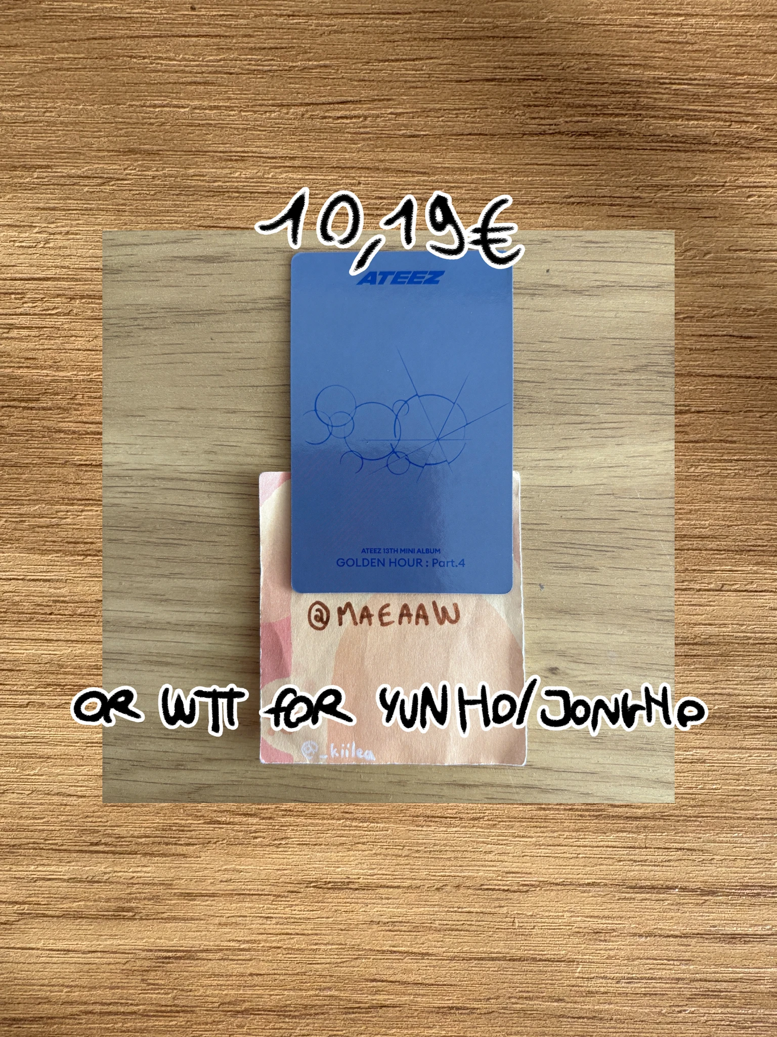 ATEEZ San ATEEZ - San - Golden Hour : Part.4 Album pob (pre-order benefit) toktoq listing photo 2