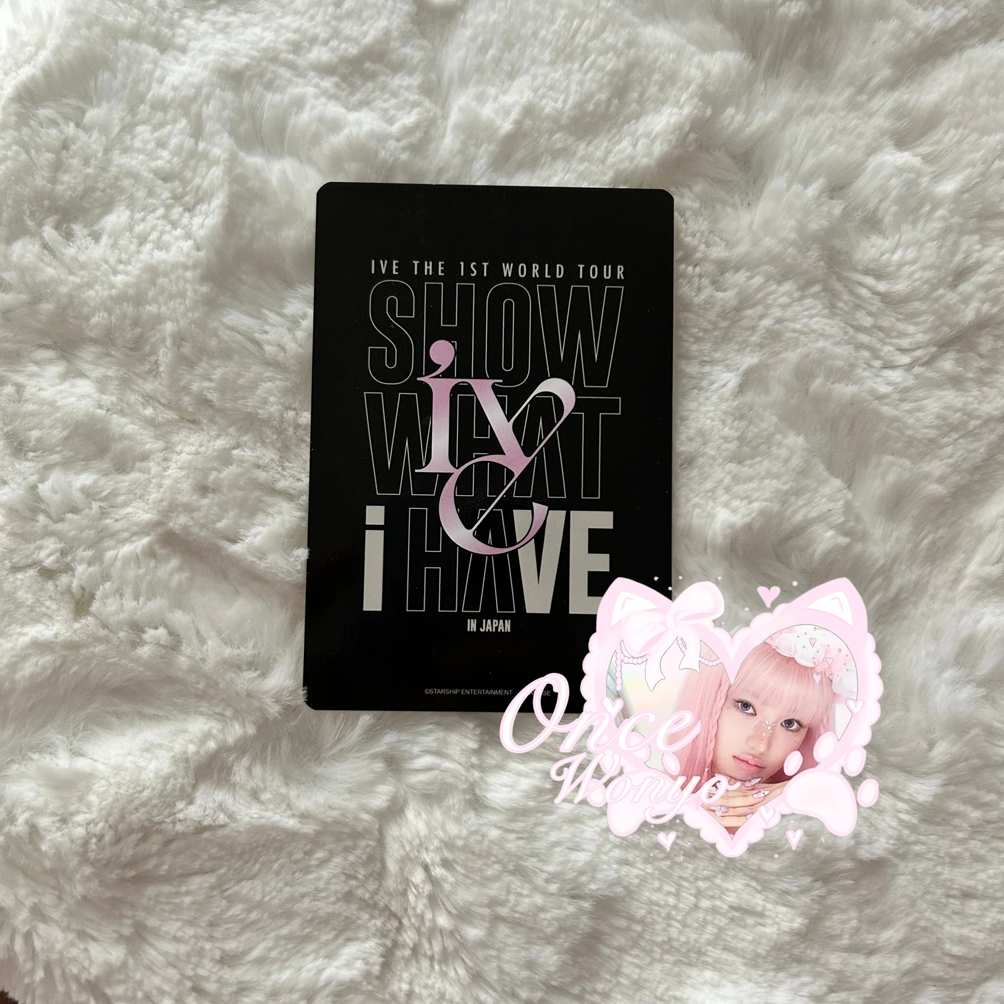 IVE Wonyoung IVE - Wonyoung - IVE The 1st World Tour in Cinema : Show What I Have Event acrylic stand A version merch photocard listing photo 2