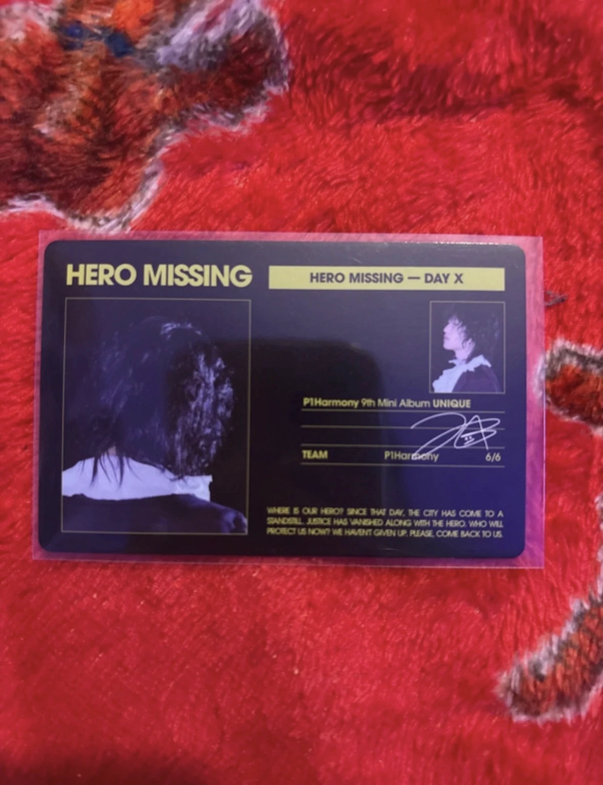 P1Harmony Jongseob P1Harmony - Jongseob - UNIQUE Album listing photo 2