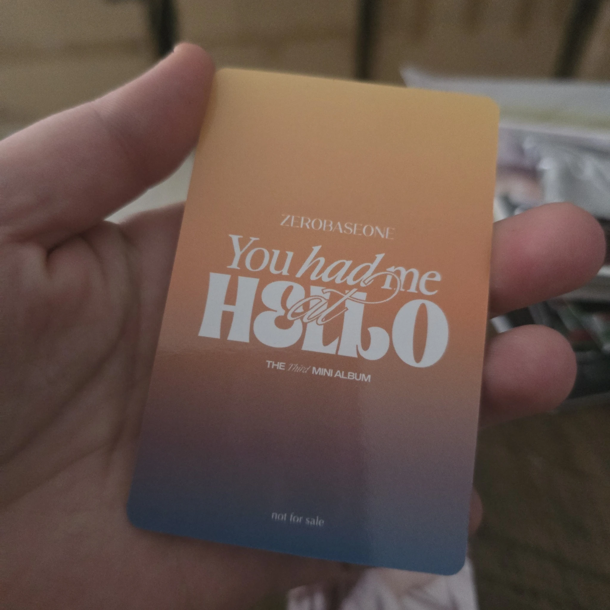 ZEROBASEONE Taerae ZEROBASEONE - Taerae - You had me at HELLO Album tower records lucky draw listing photo 2
