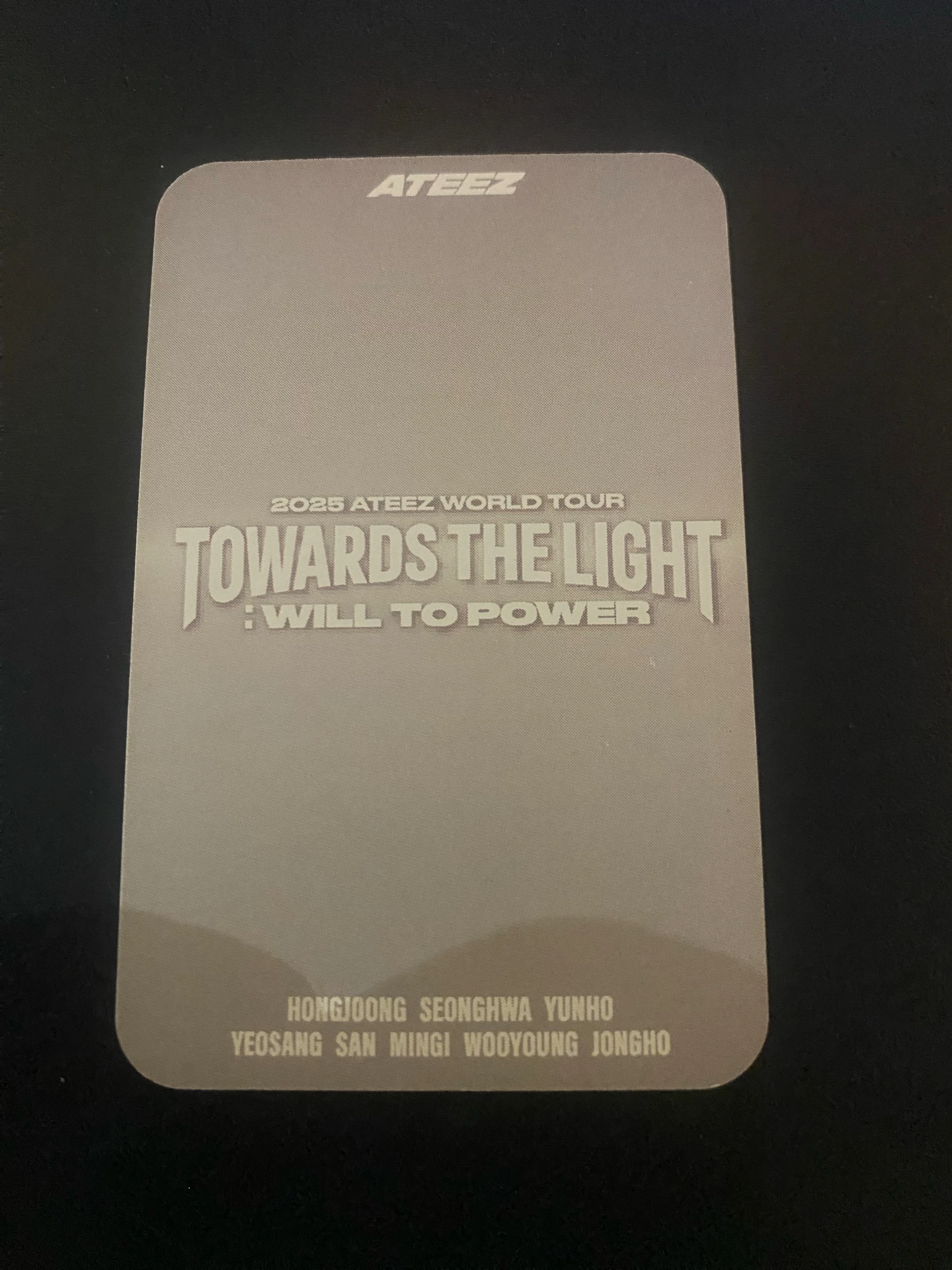 ATEEZ Yunho ATEEZ - Yunho - Towards The Light : Will To Power World Tour 2024 - 2025 Event merch photocard strap mini pouch listing photo 2