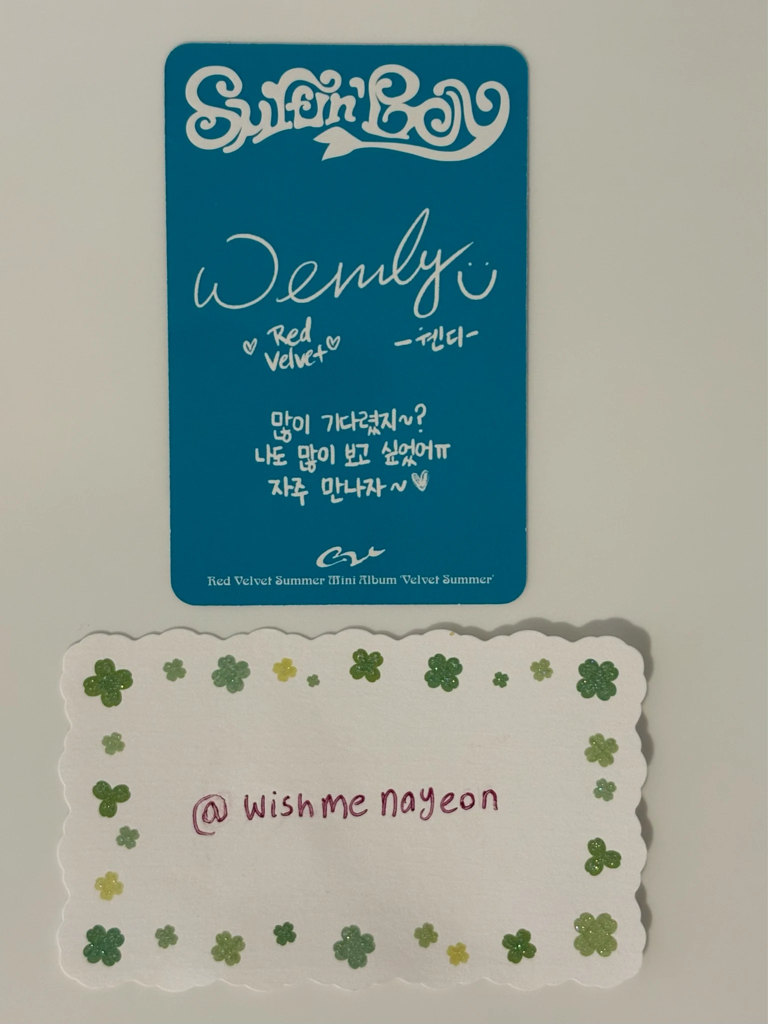 Red Velvet Wendy Red Velvet - Wendy - Velvet Summer Album album photocard listing photo 2