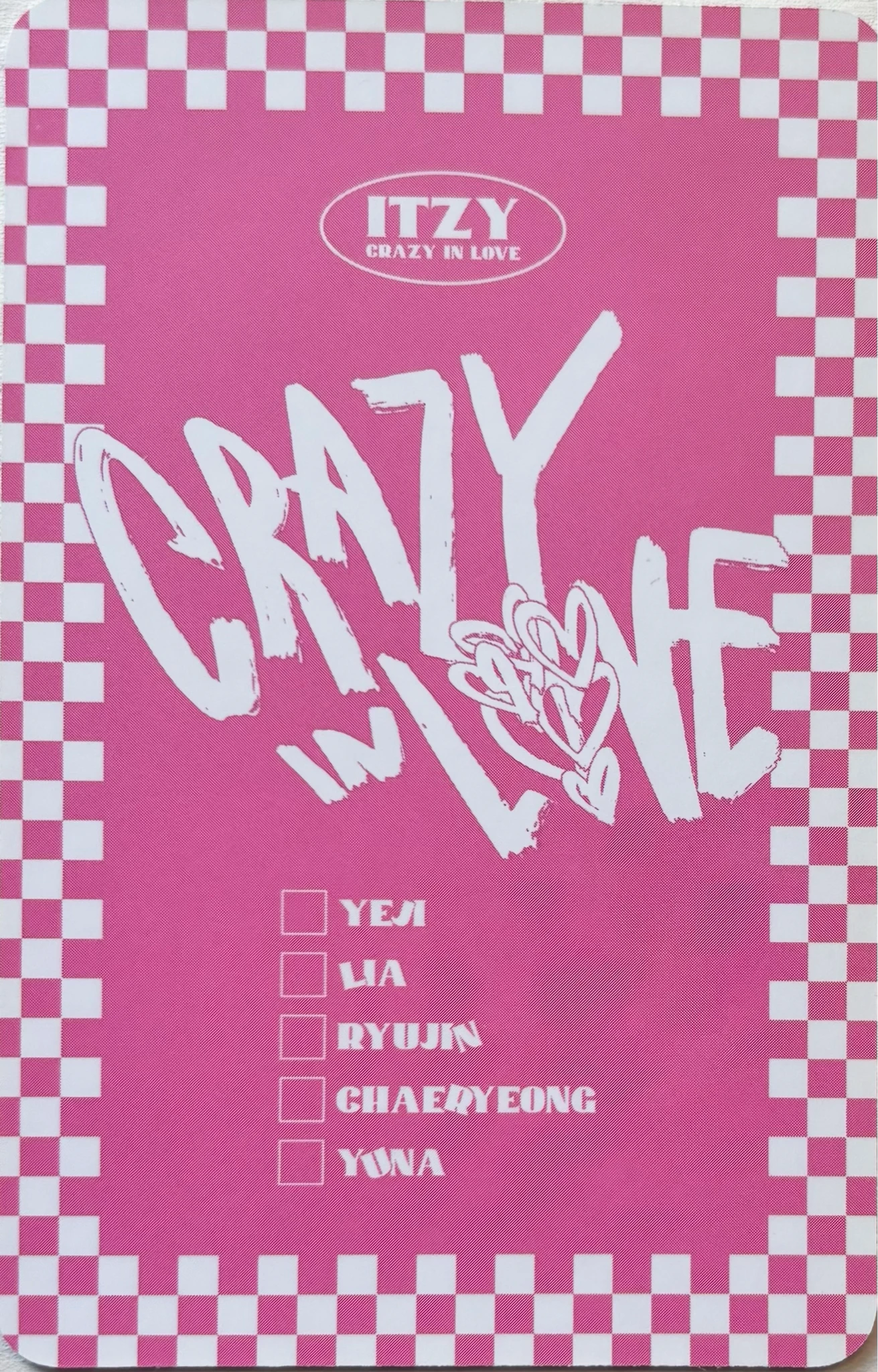 ITZY Lia ITZY - Lia - Crazy in Love Album album photocard listing photo 2