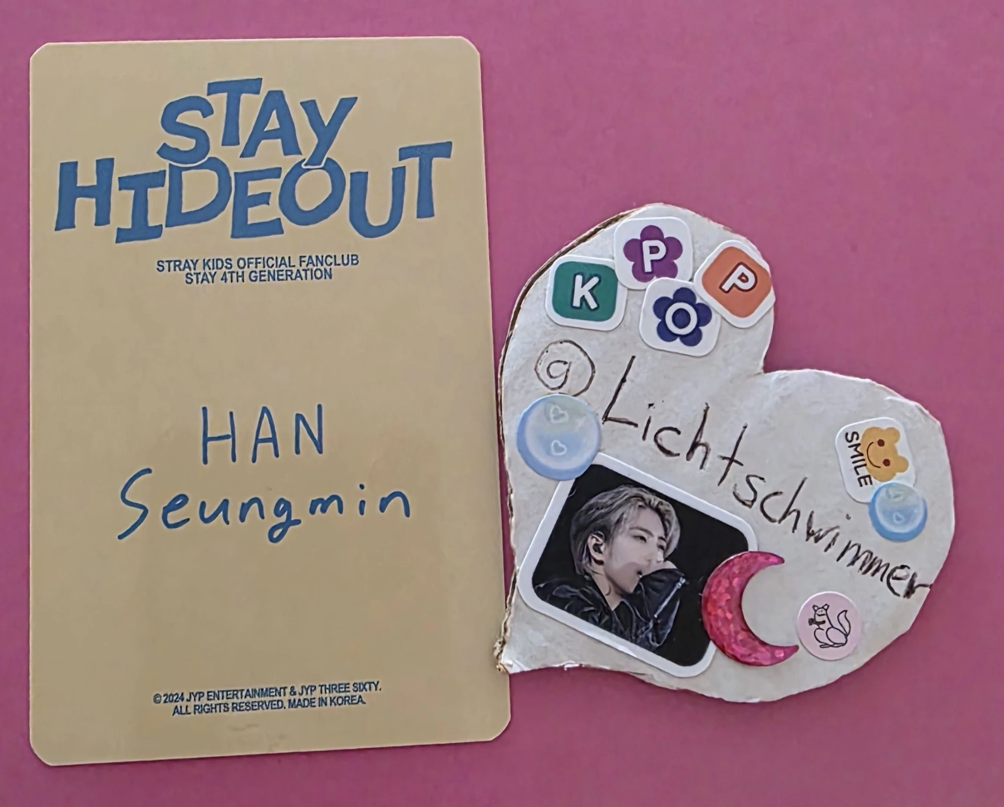 Stray Kids Stray Kids - Seungmin & HAN - STAY Hideout Official Fan Club 4th Gen Other photocard set listing photo 2