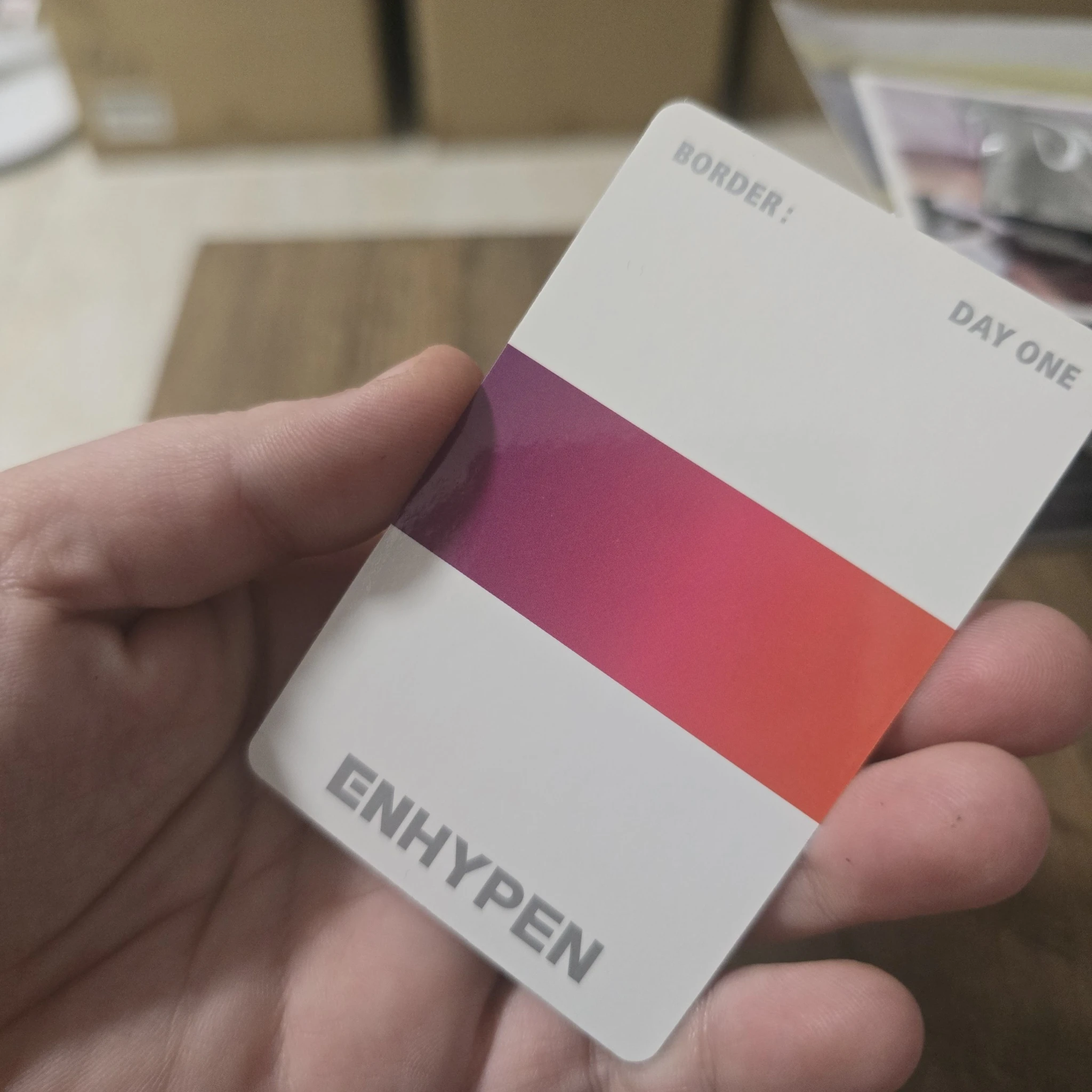 ENHYPEN Jungwon ENHYPEN - Jungwon - BORDER : DAY ONE Album album photocard dusk version listing photo 2