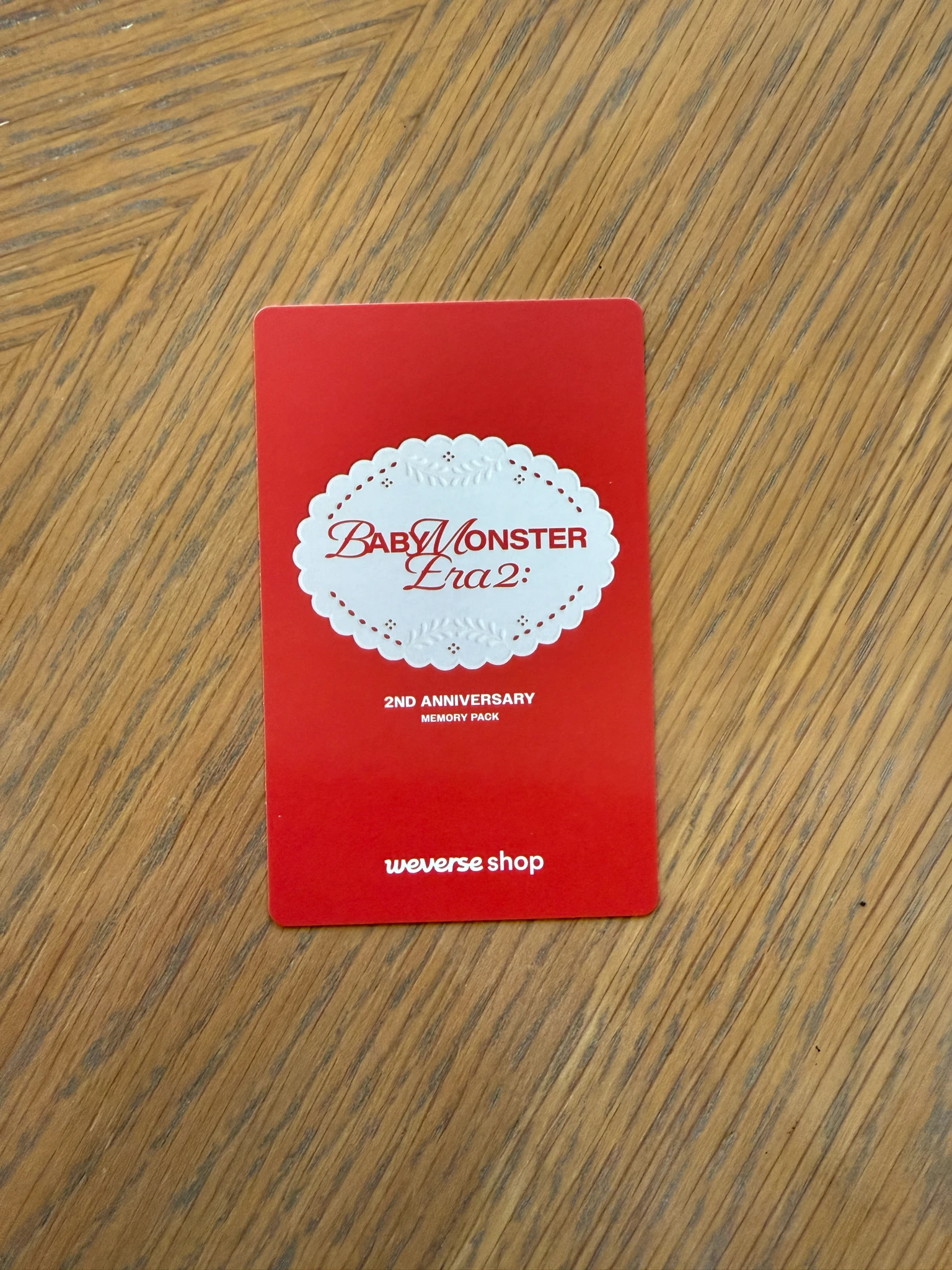 BABYMONSTER Ahyeon BABYMONSTER - Ahyeon - Babymonster Era2 : 2nd Anniversary  Other pob (pre-order benefit) weverse global shop (wvg) A version listing photo 2