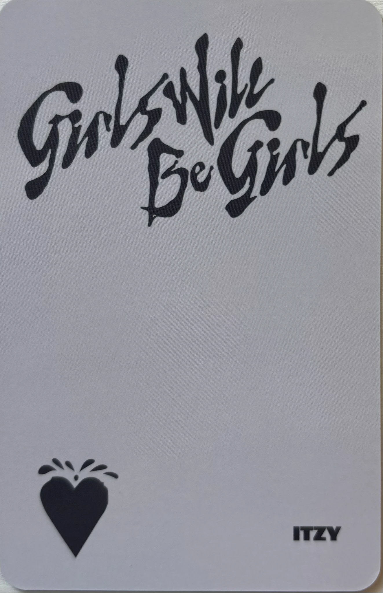 ITZY Chaeryeong ITZY - Chaeryeong - Girls Will Be Girls Album album photocard platform poca ver. non-selfie horizontal listing photo 2