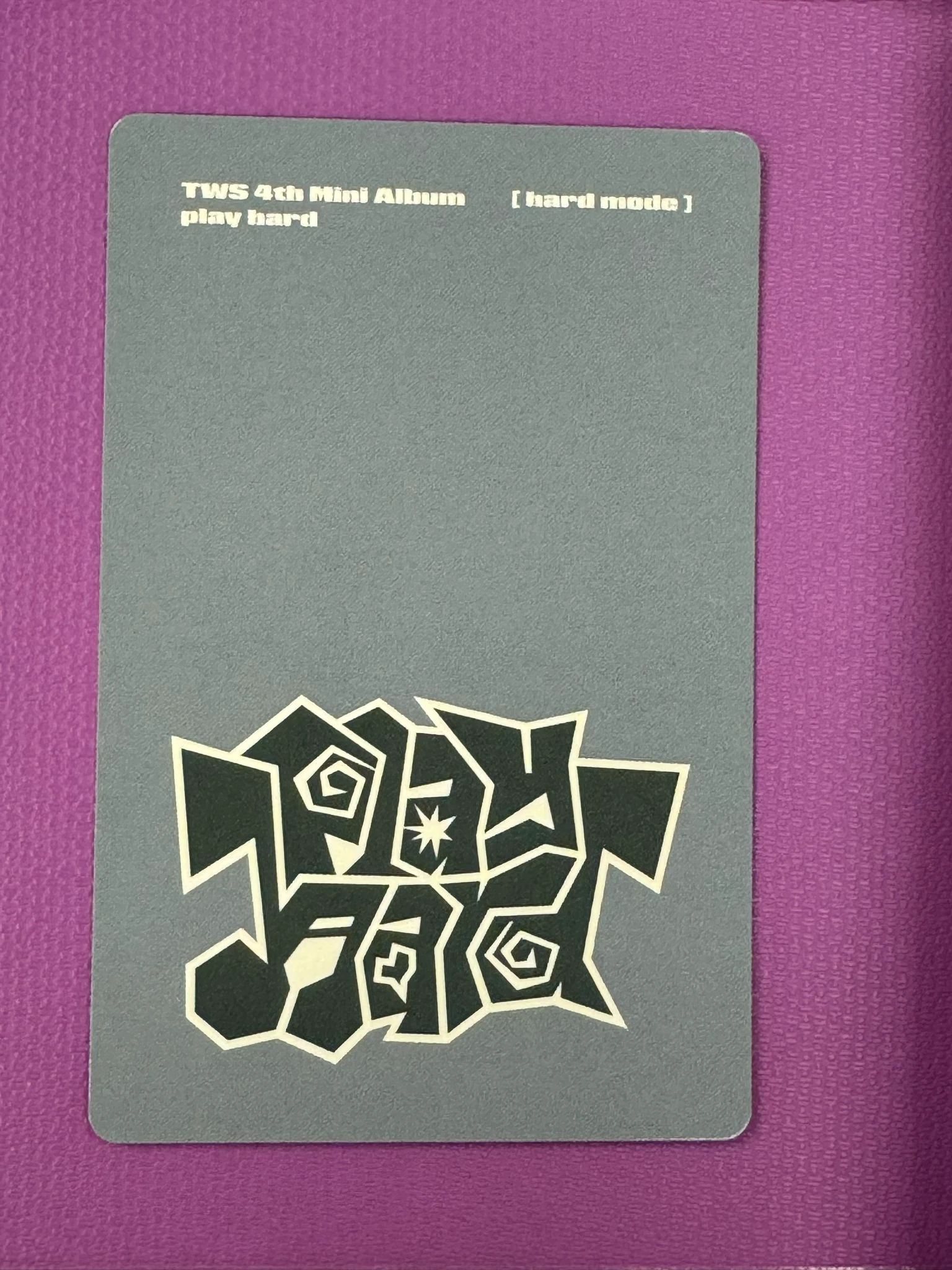 TWS Hanjin TWS - Hanjin - play hard Album hard mode A version album photocard listing photo 2