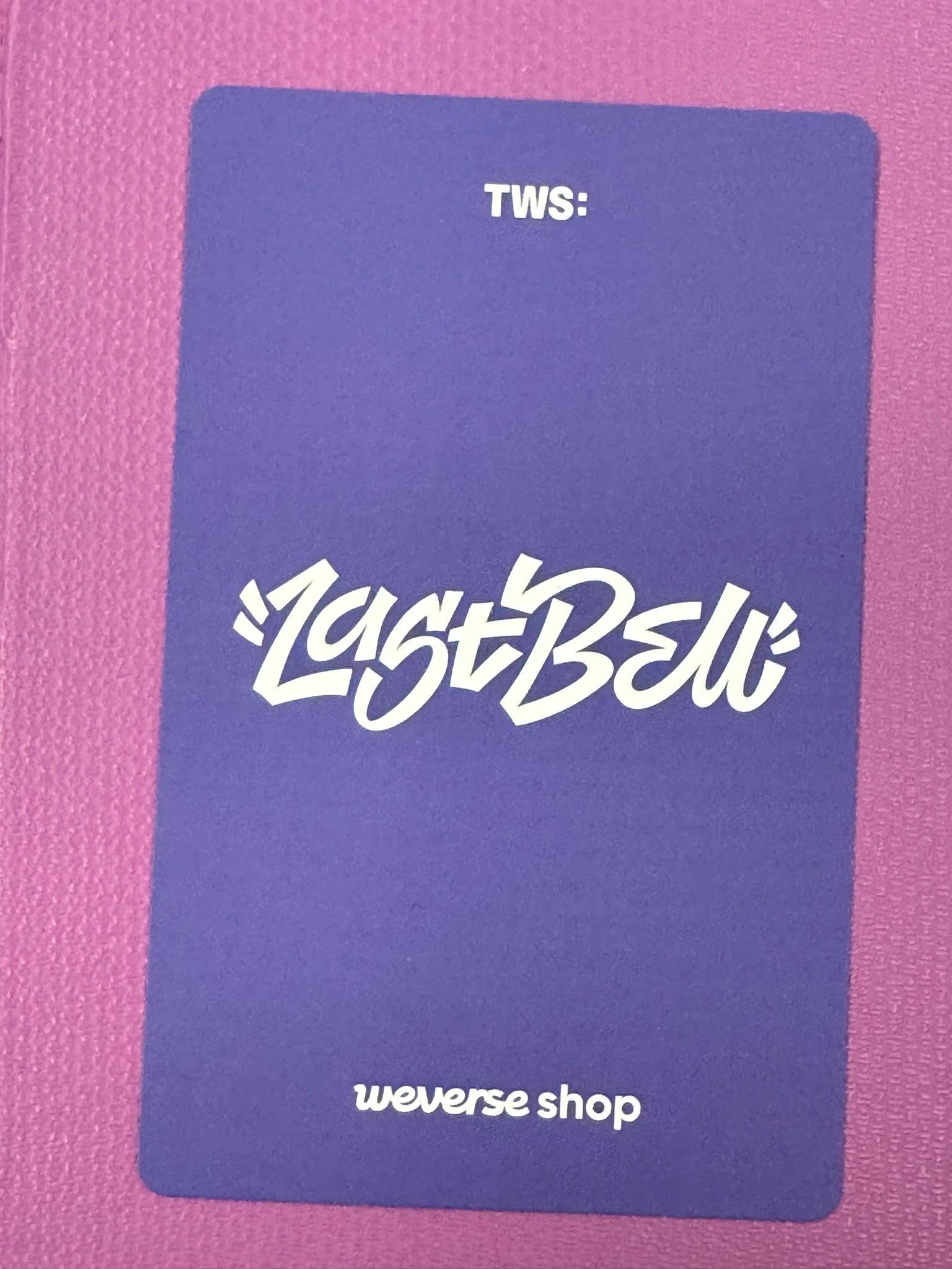 TWS Hanjin TWS - Hanjin - Last Bell Album weverse global shop (wvg) pob (pre-order benefit) listing photo 2