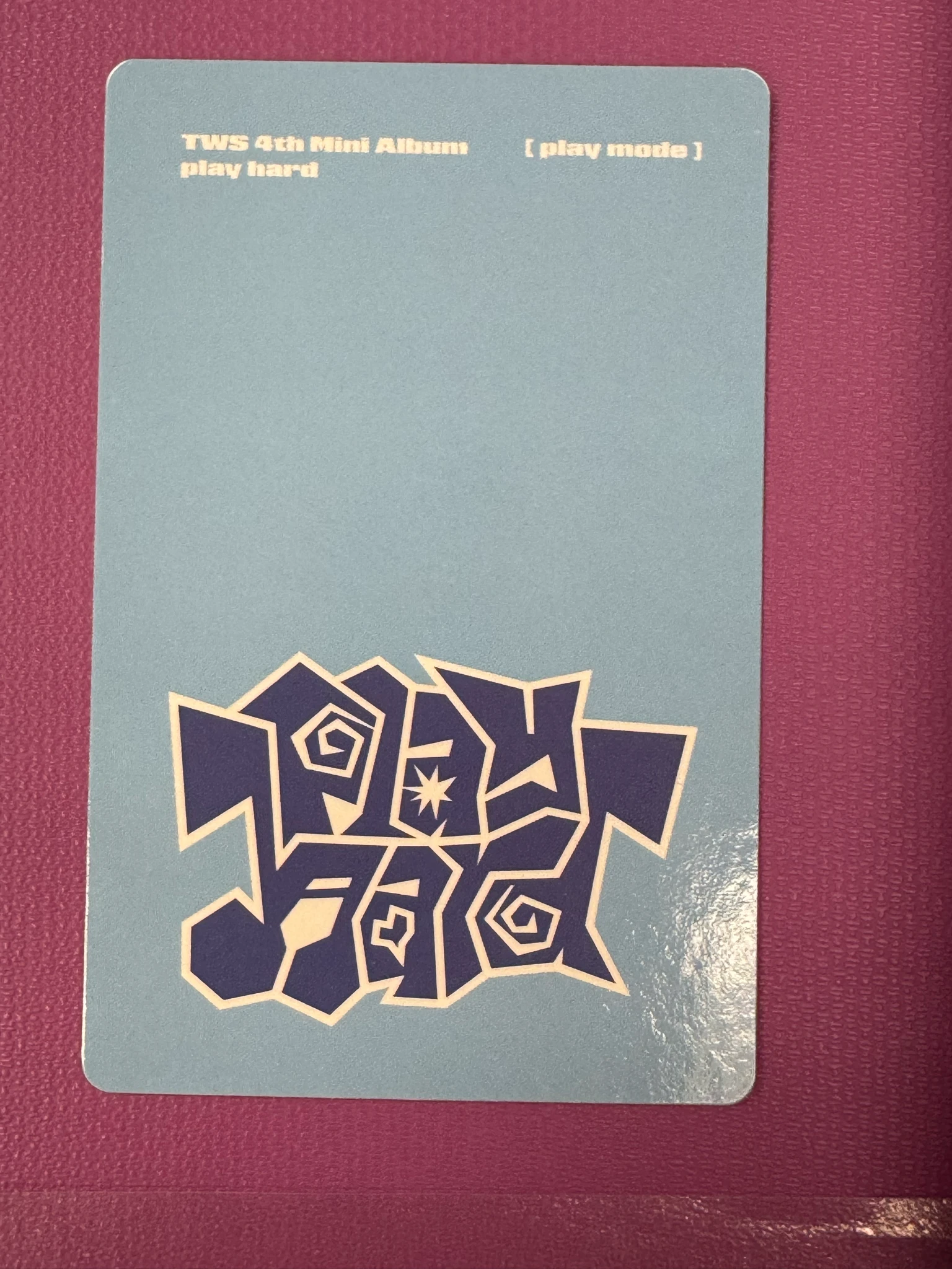 TWS Jihoon TWS - Jihoon - play hard Album play mode version A version album photocard listing photo 2
