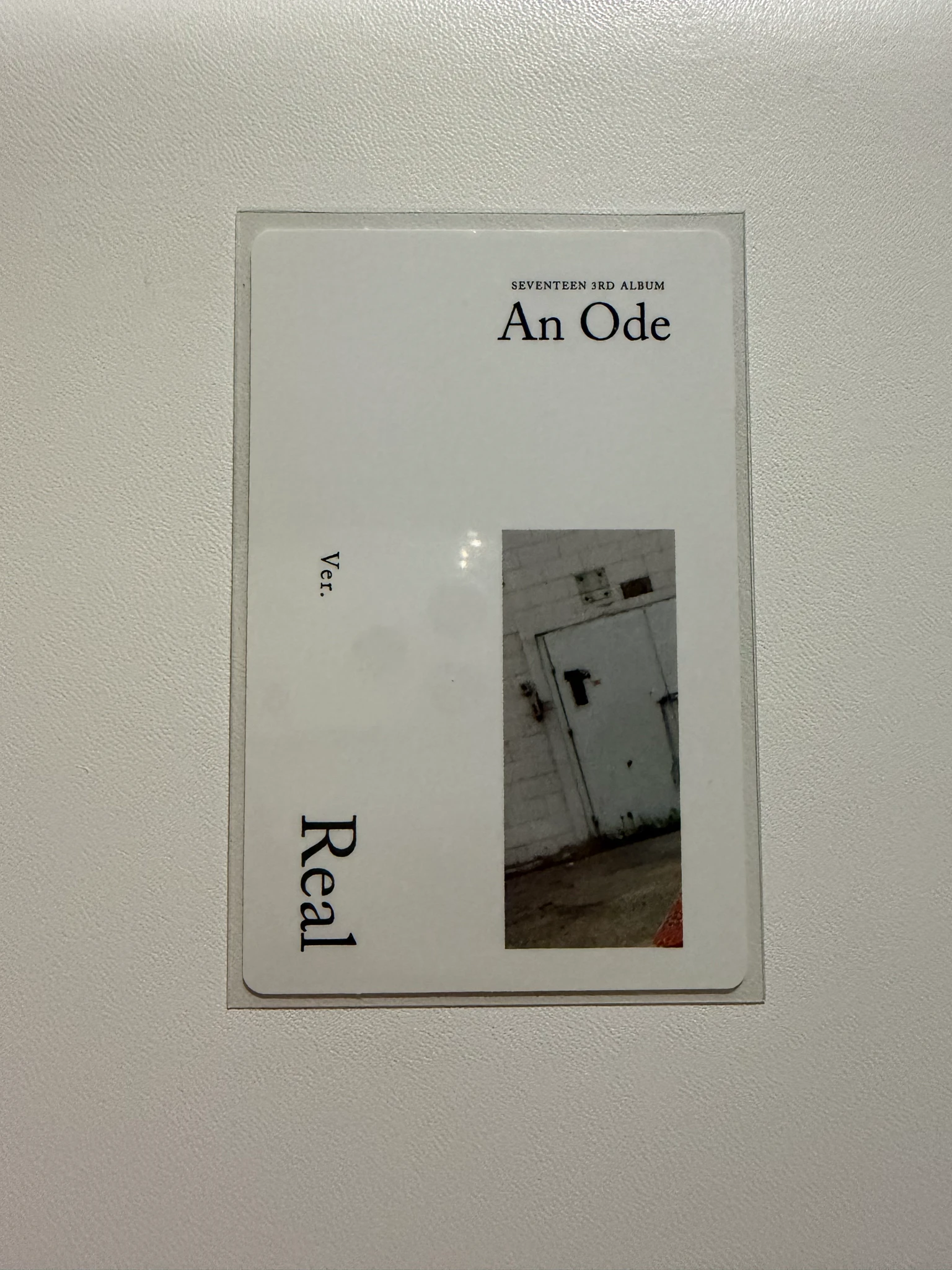 SEVENTEEN Vernon SEVENTEEN - Vernon - An Ode Album album photocard real version white back listing photo 2