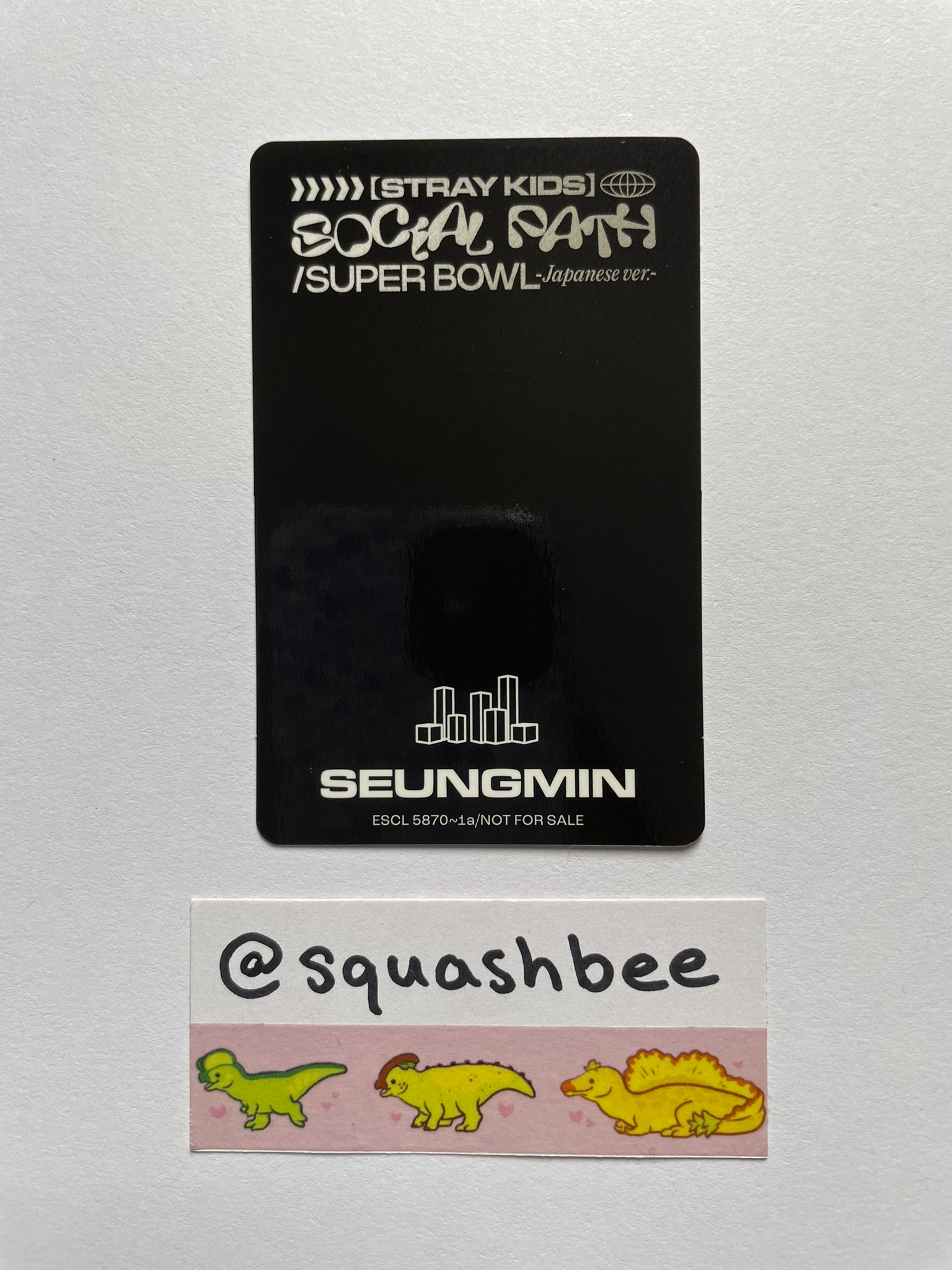 Stray Kids Seungmin Stray Kids - Seungmin - Social Path Album album photocard limited version A version listing photo 2