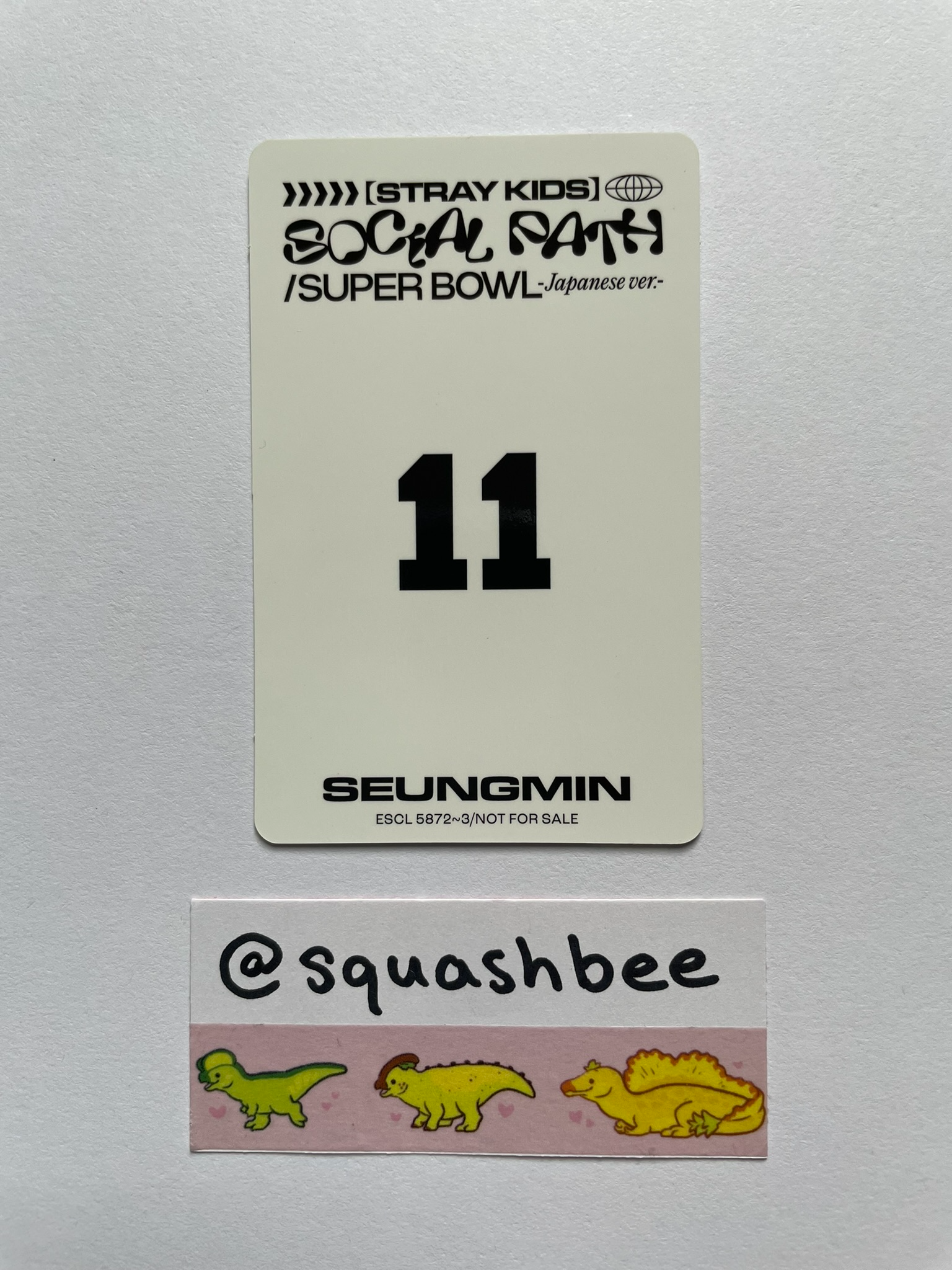Stray Kids Seungmin Stray Kids - Seungmin - Social Path Album album photocard limited version B version listing photo 2