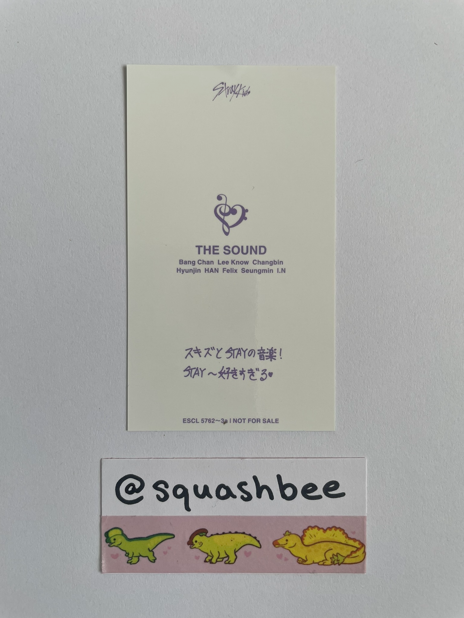 Stray Kids I.N Stray Kids - I.N - The Sound Album album photocard B version limited version listing photo 2