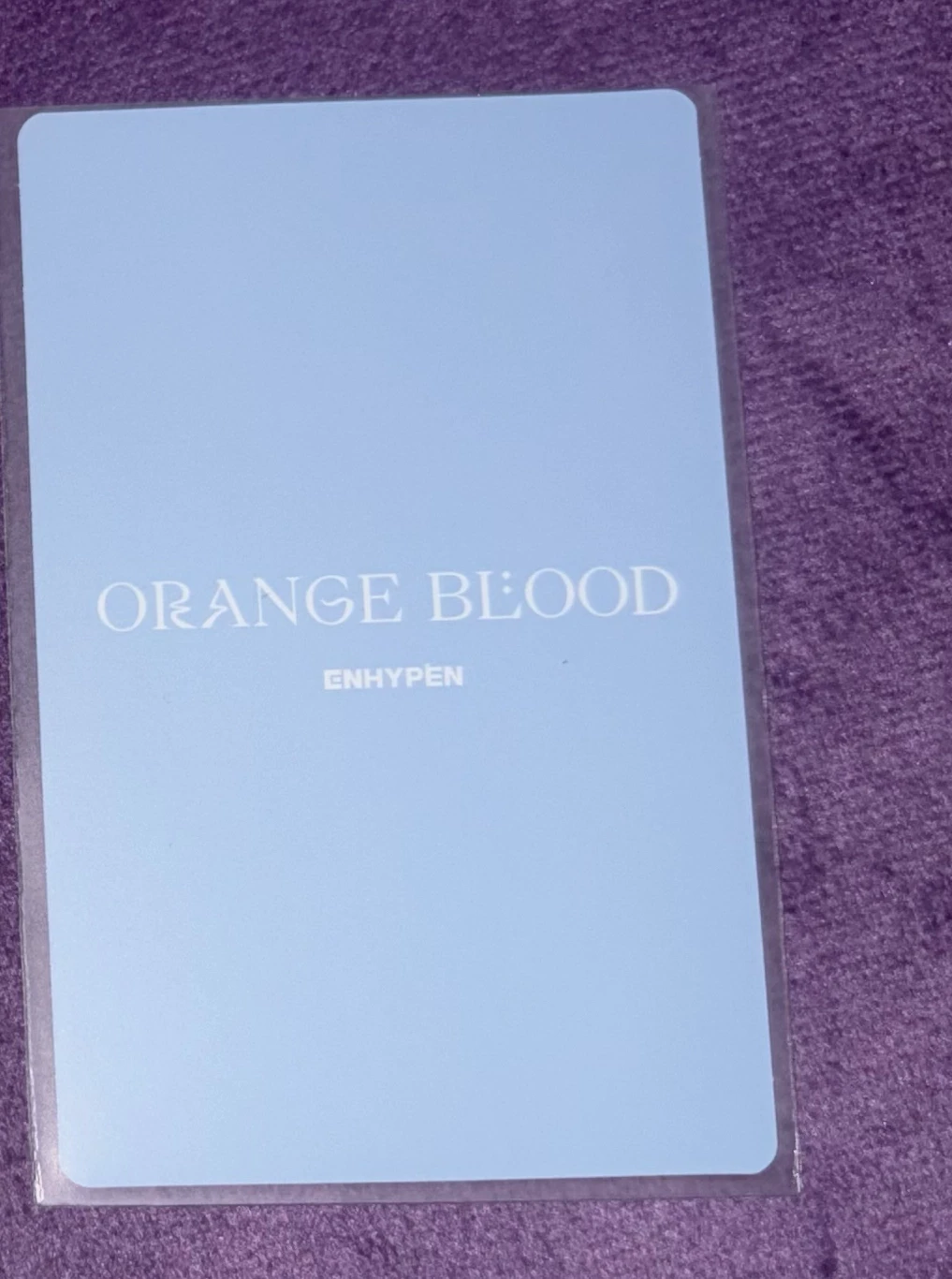 ENHYPEN Sunghoon ENHYPEN - Sunghoon - ORANGE BLOOD Album photocard set weverse album version korean album album photocard listing photo 2