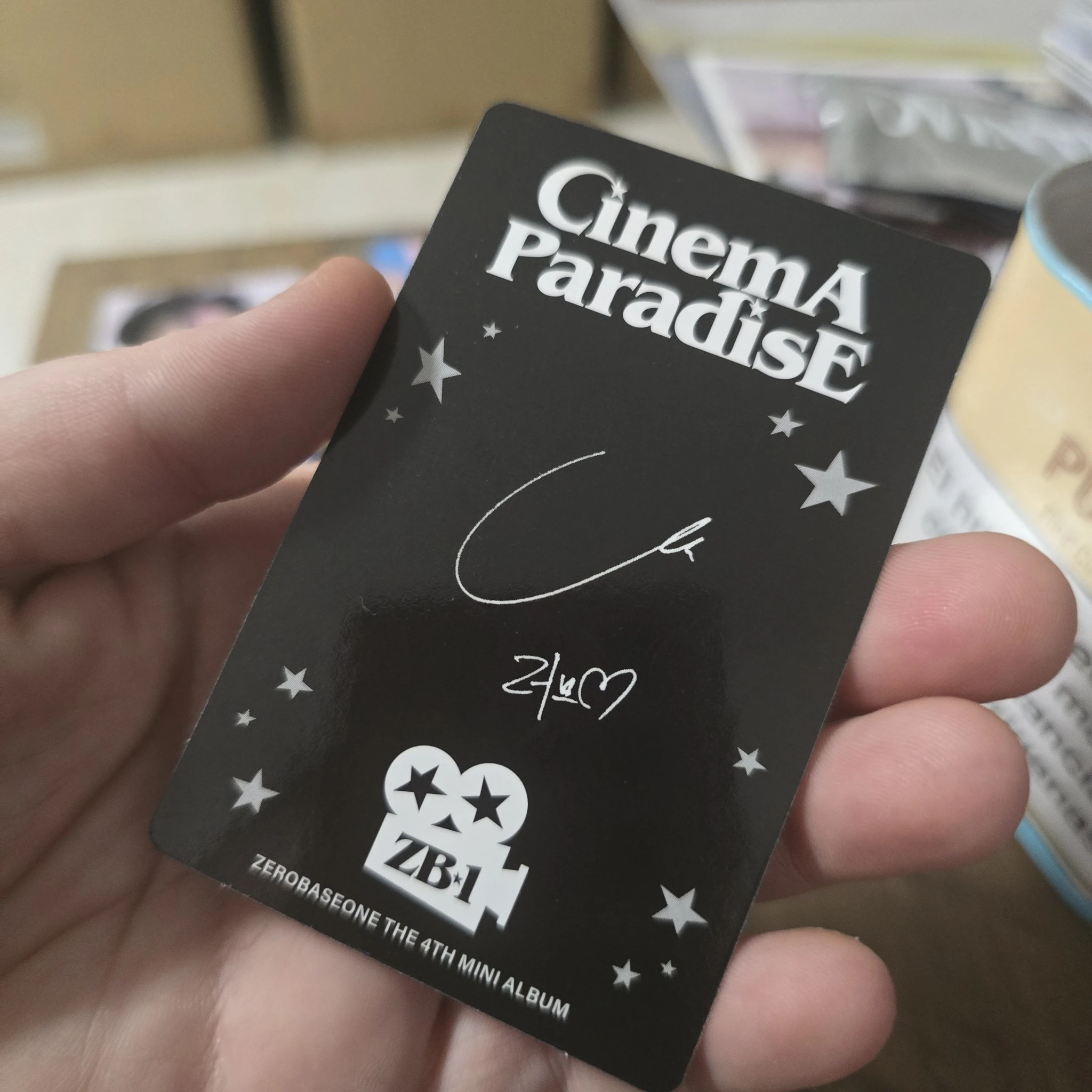 ZEROBASEONE Jiwoong ZEROBASEONE - Jiwoong - Cinema Paradise Album album photocard digipack version A version listing photo 2