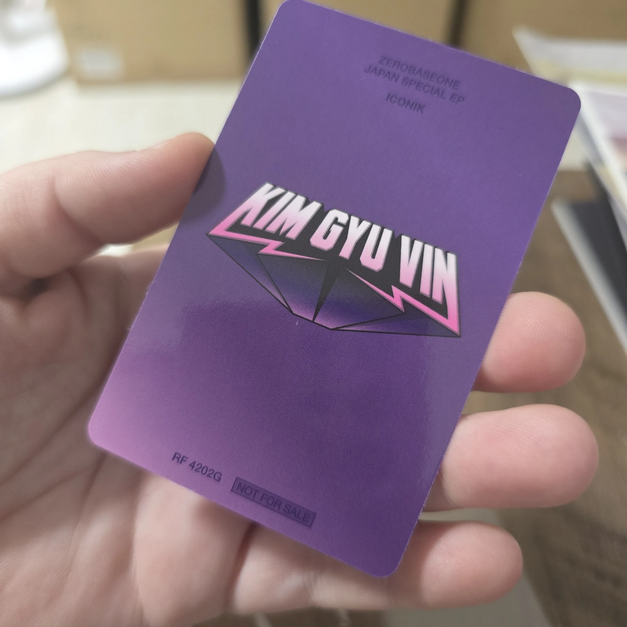 ZEROBASEONE Gyuvin ZEROBASEONE - Gyuvin - ICONIK Album album photocard japanese album solo jacket version B version listing photo 2