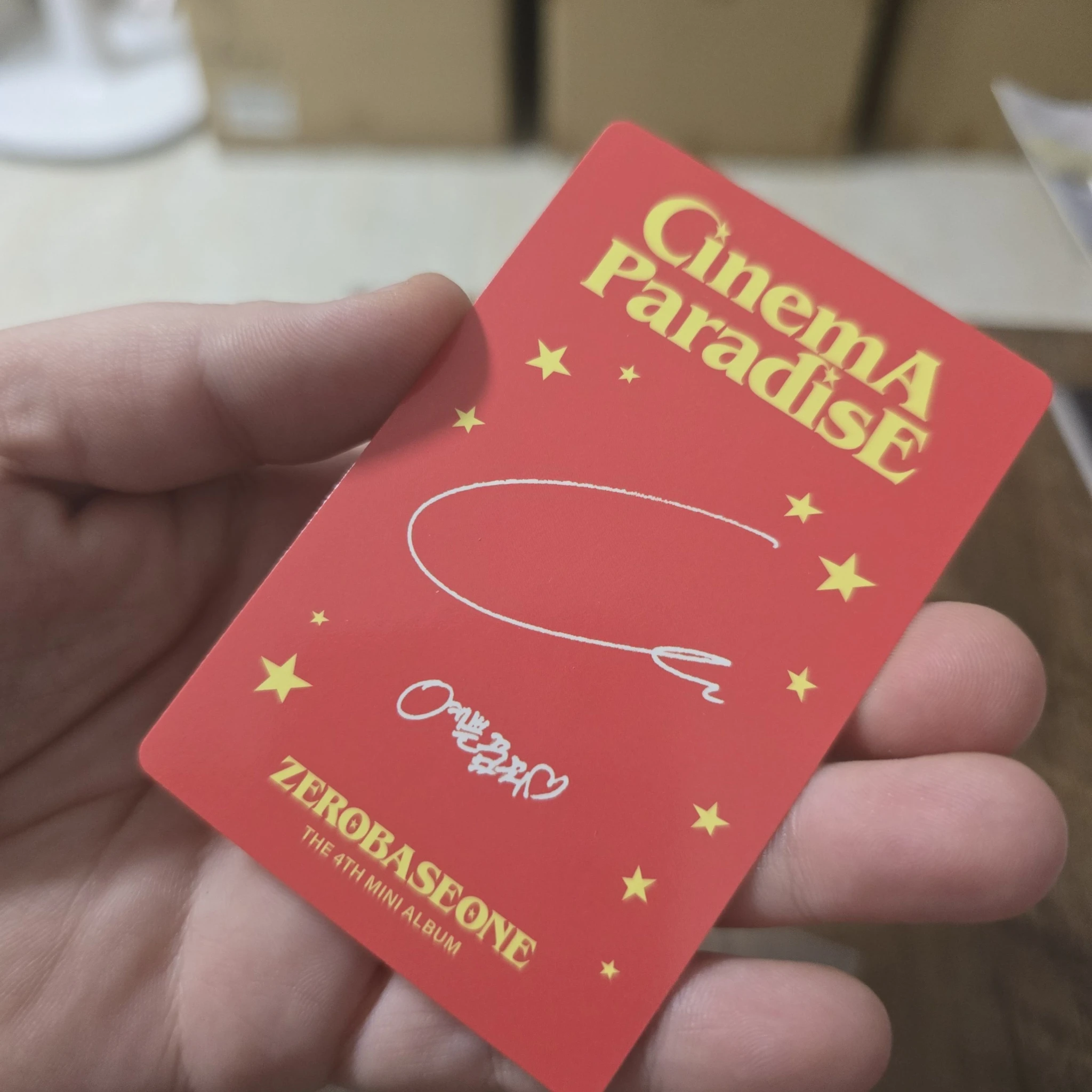 ZEROBASEONE Jiwoong ZEROBASEONE - Jiwoong - Cinema Paradise Album album photocard sf version listing photo 2