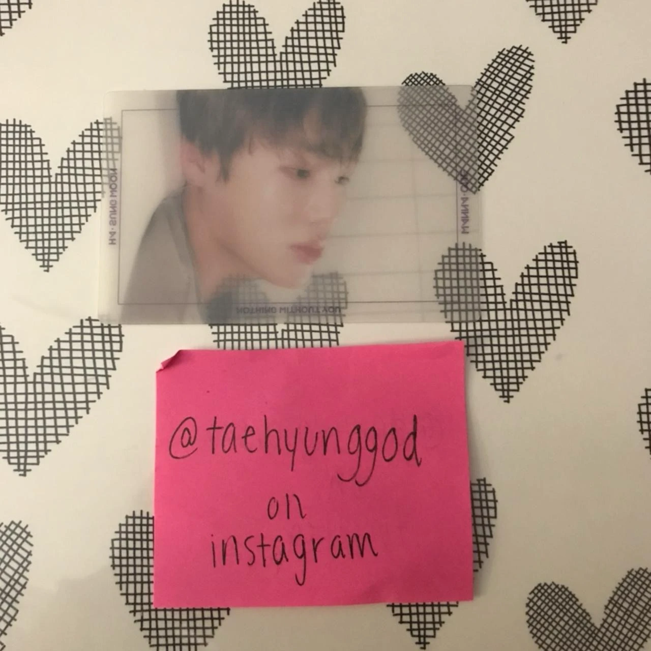 Wanna One Ha Sung Woon Wanna One - Ha Sung Woon - 1-1=0 (Nothing Without You) Album album photocard transparent wanna version listing photo 2