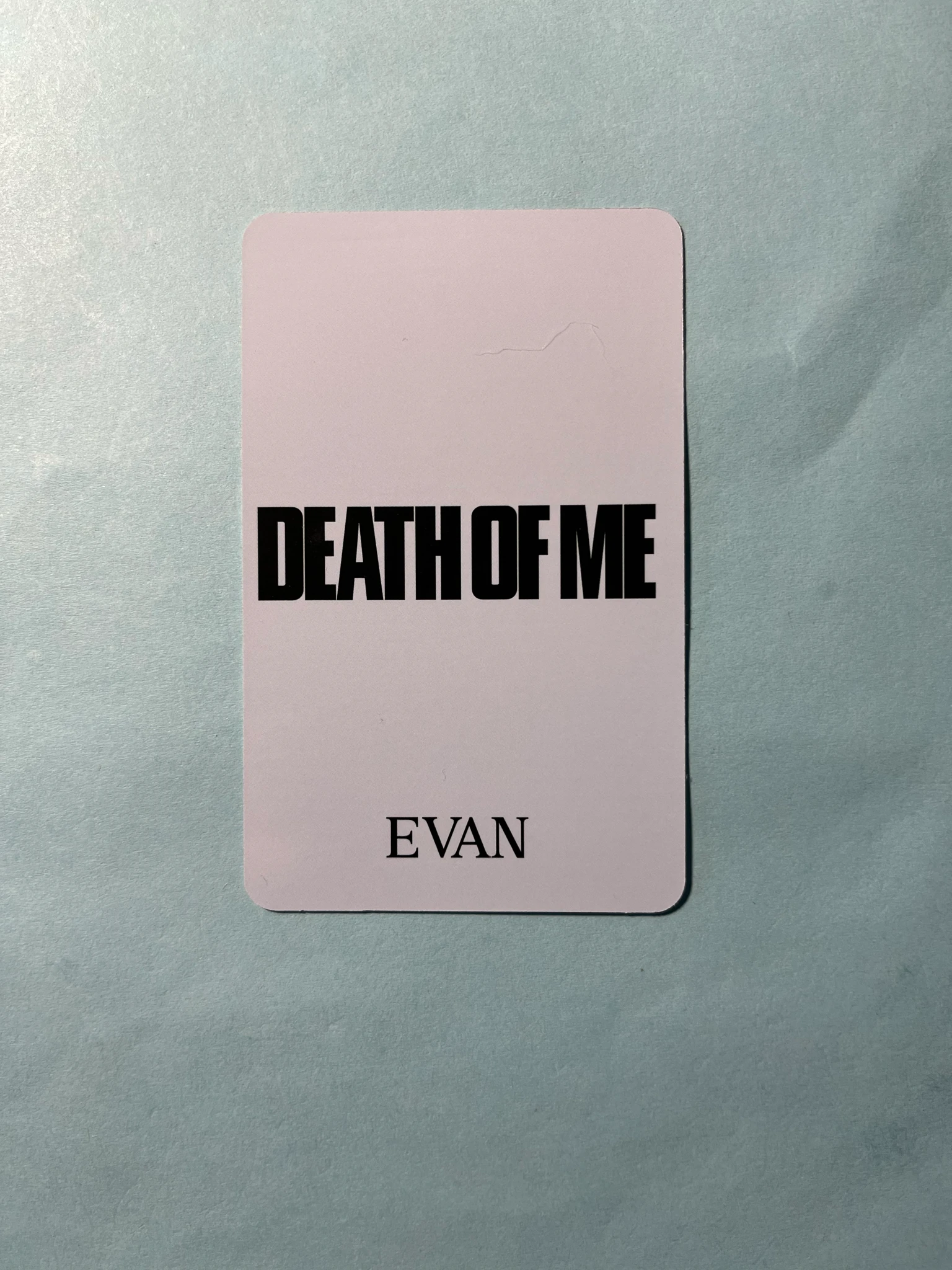EVAN Evan (Heeseung) EVAN - Evan (Heeseung) - DEATH OF ME Album hmv UK purchase benefit listing photo 2