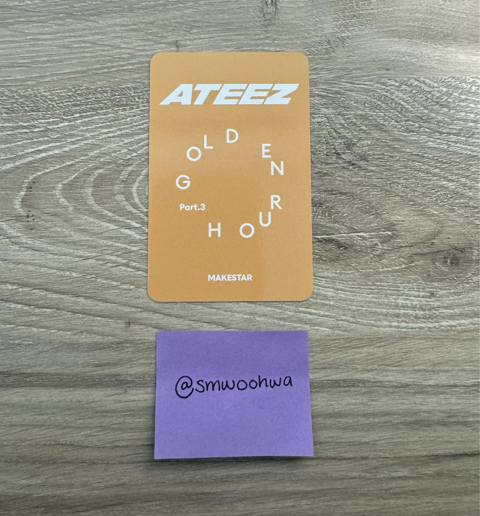 ATEEZ ATEEZ - Golden Hour : Part.3 Album makestar lucky draw offline US exclusive listing photo 2