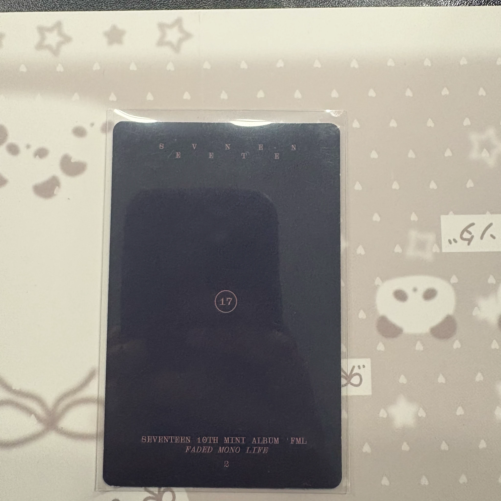 SEVENTEEN Joshua SEVENTEEN - Joshua - FML Album album photocard faded mono life listing photo 2