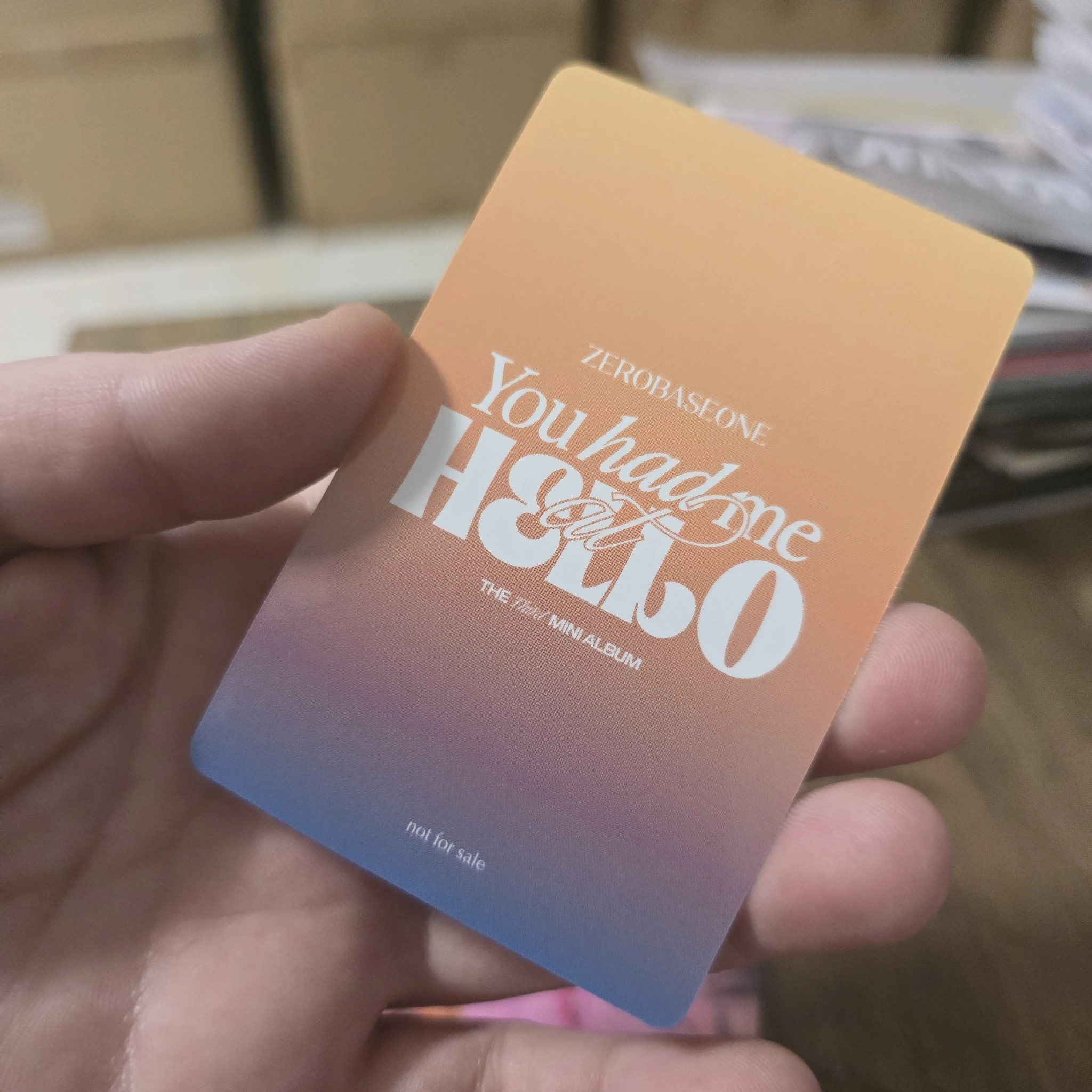 ZEROBASEONE Jiwoong ZEROBASEONE - Jiwoong - You Had Me at Hello Album lucky draw (LD) tower records japan listing photo 2