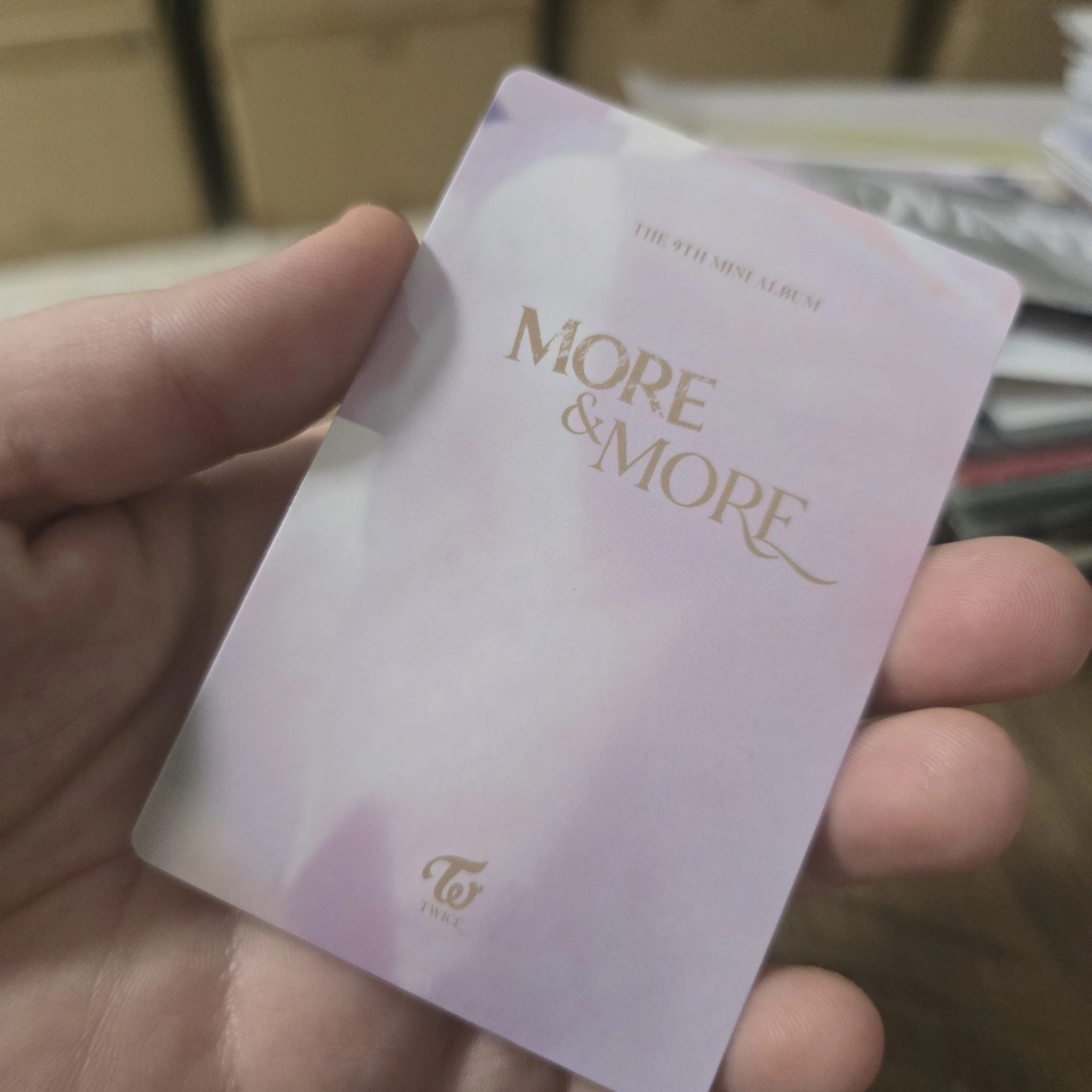 TWICE Jeongyeon TWICE - Jeongyeon - MORE & MORE Album pob (pre-order benefit) photocard set C version listing photo 2