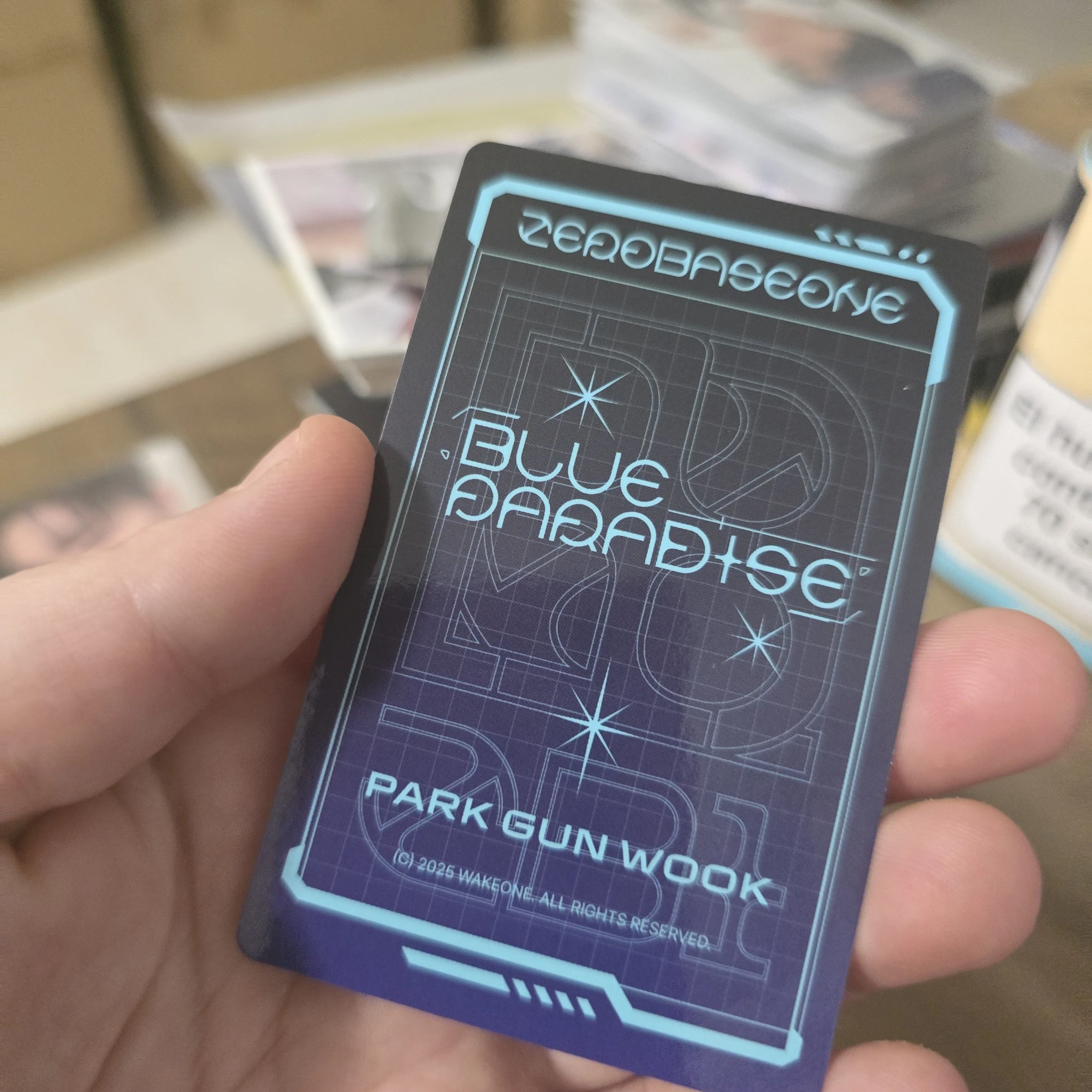 ZEROBASEONE Gunwook ZEROBASEONE - Gunwook - Blue Paradise Album album photocard korean album keycap version listing photo 2