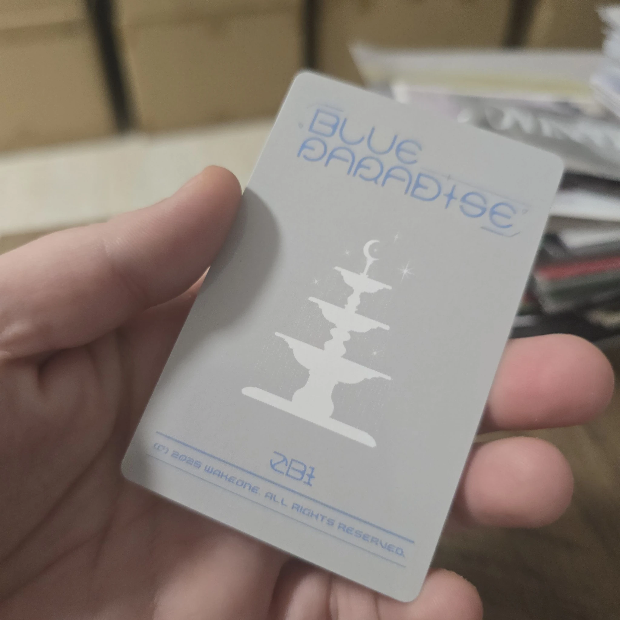 ZEROBASEONE Gunwook ZEROBASEONE - Gunwook - ‘BLUE PARADISE’ POP-UP STORE Event trading card B version listing photo 2