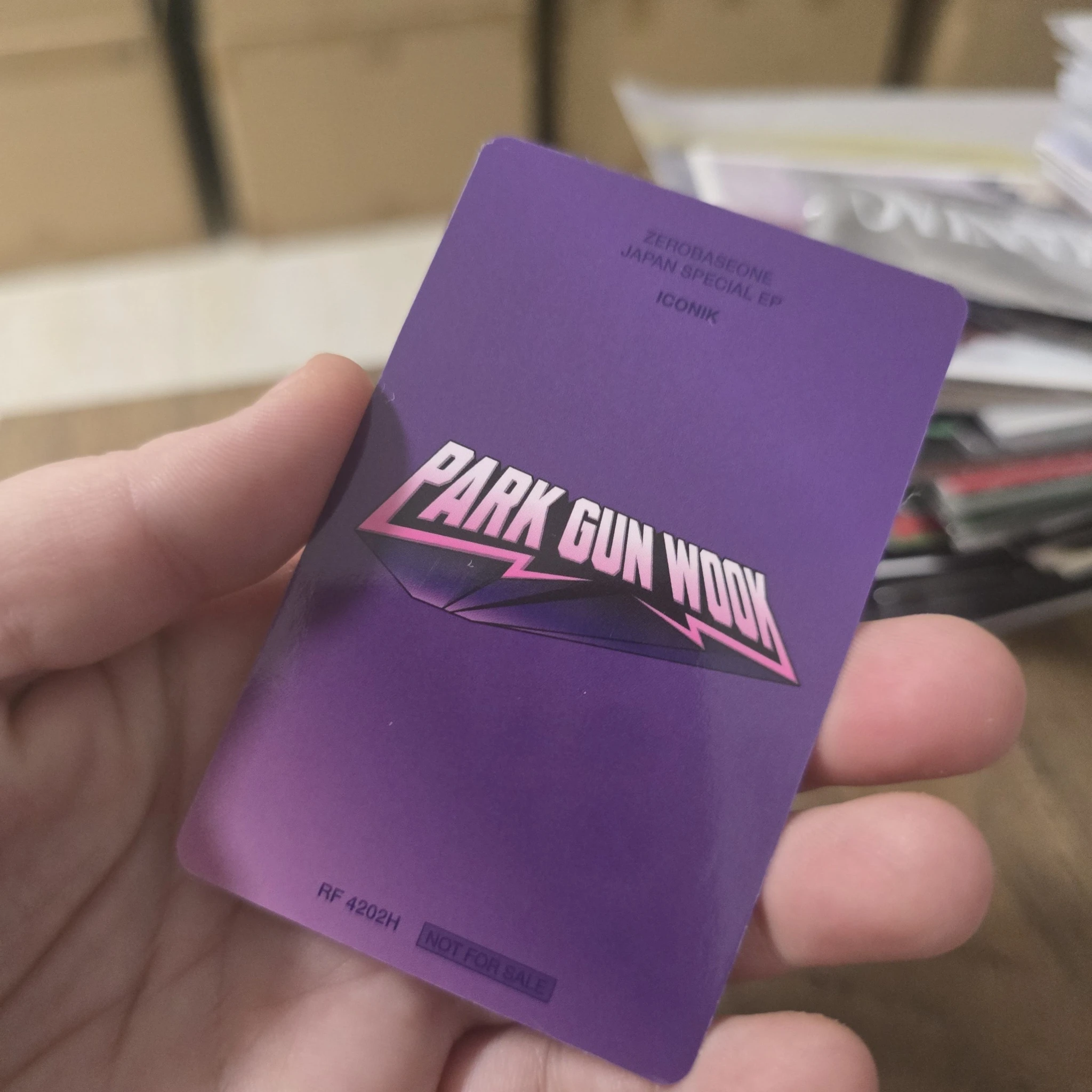 ZEROBASEONE Gunwook ZEROBASEONE - Gunwook - ICONIK Album album photocard japanese album solo jacket version B version listing photo 2