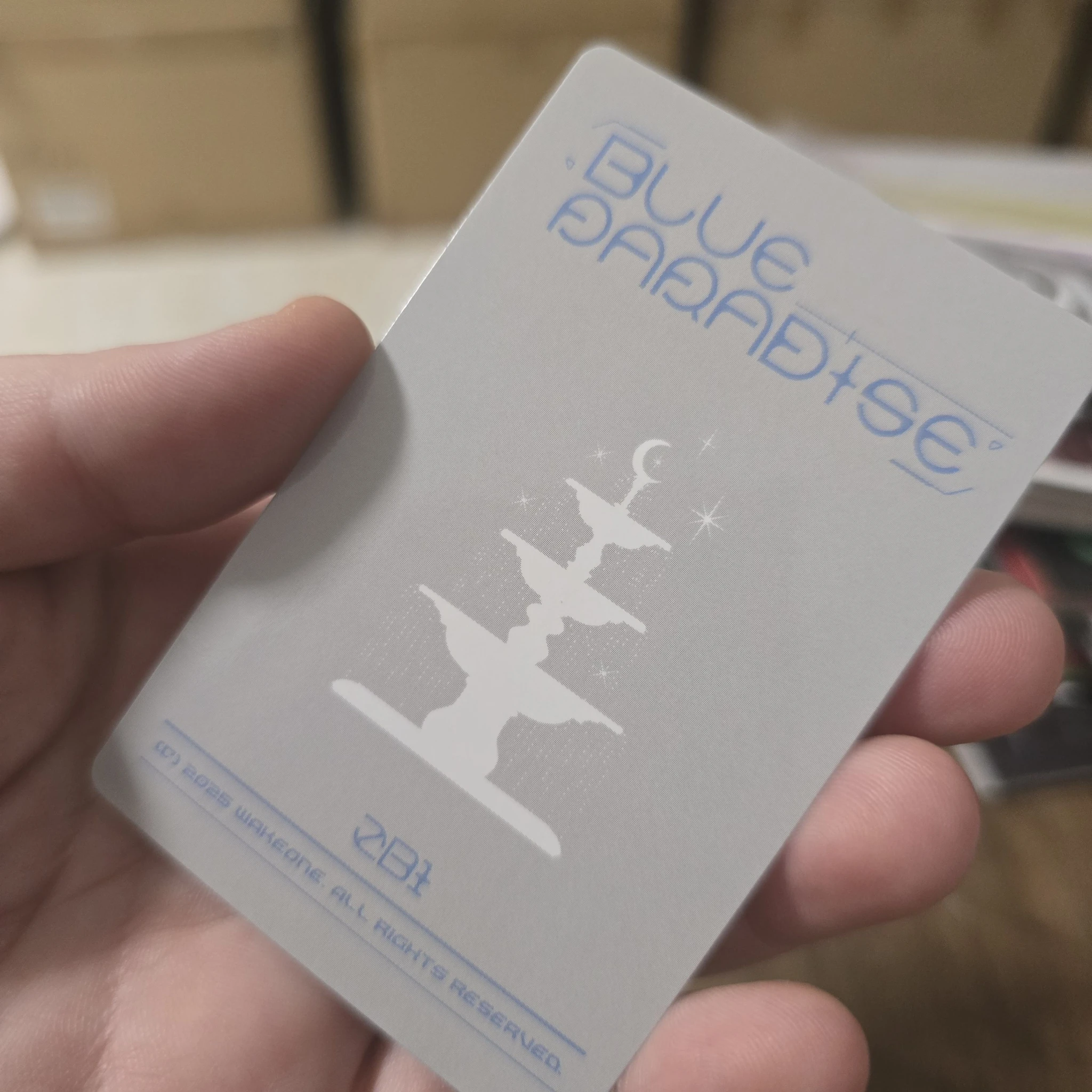 ZEROBASEONE Jiwoong ZEROBASEONE - Jiwoong - Blue Paradise MD Events (All) Event trading card B version listing photo 2