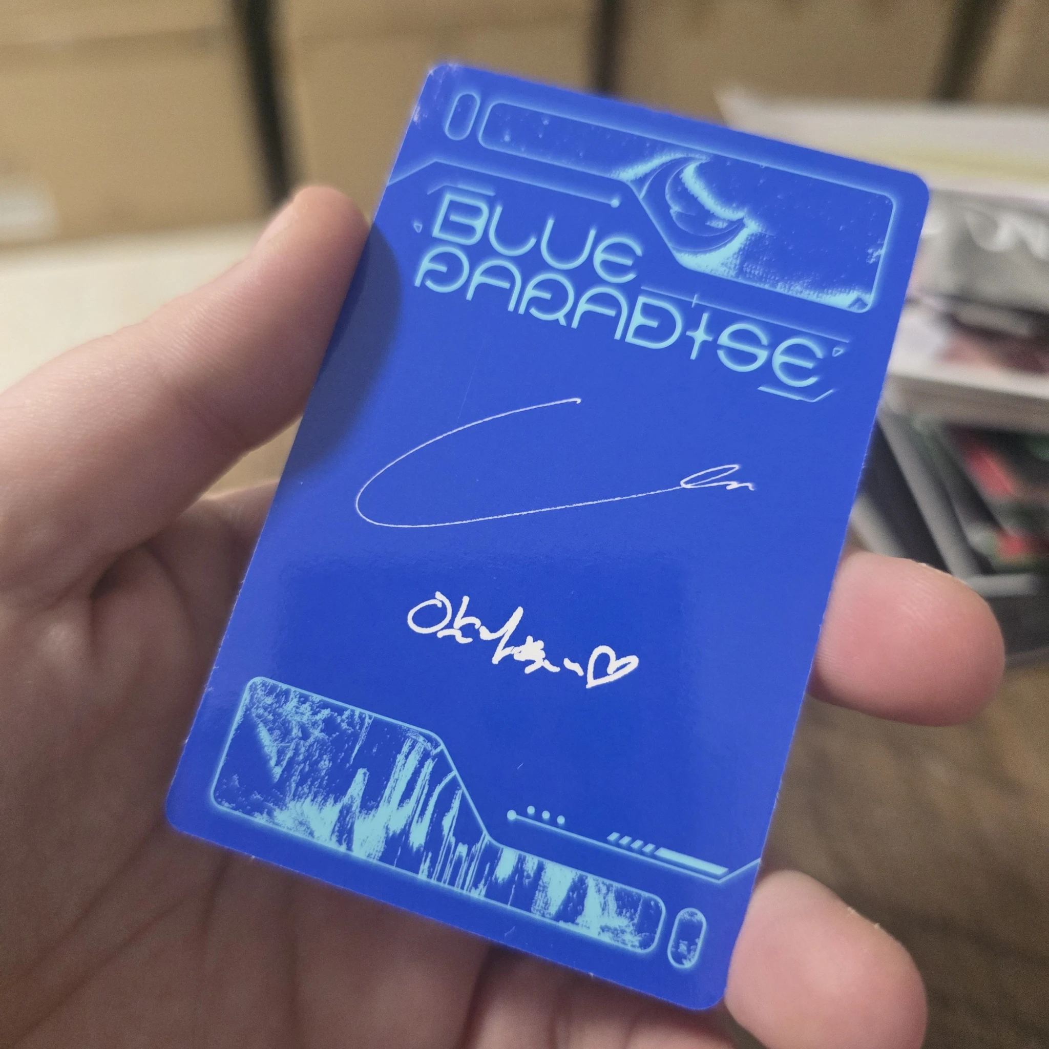 ZEROBASEONE Jiwoong ZEROBASEONE - Jiwoong - Blue Paradise Album album photocard seek version listing photo 2