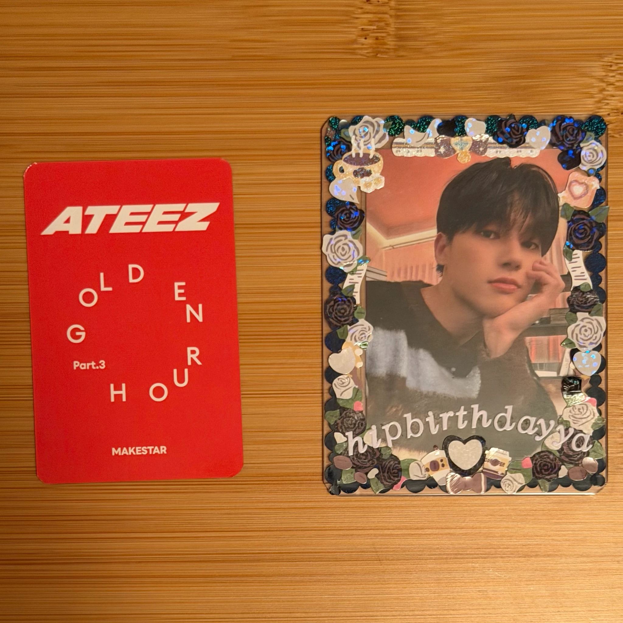 ATEEZ Wooyoung ATEEZ - Wooyoung - Golden Hour : Part.3 Album makestar pre-order benefit (pob) listing photo 2