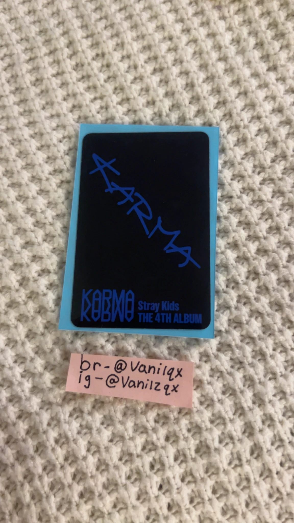 Stray Kids Bang Chan Stray Kids - Bang Chan - KARMA Album album photocard karma ver Bang Chan listing photo 2