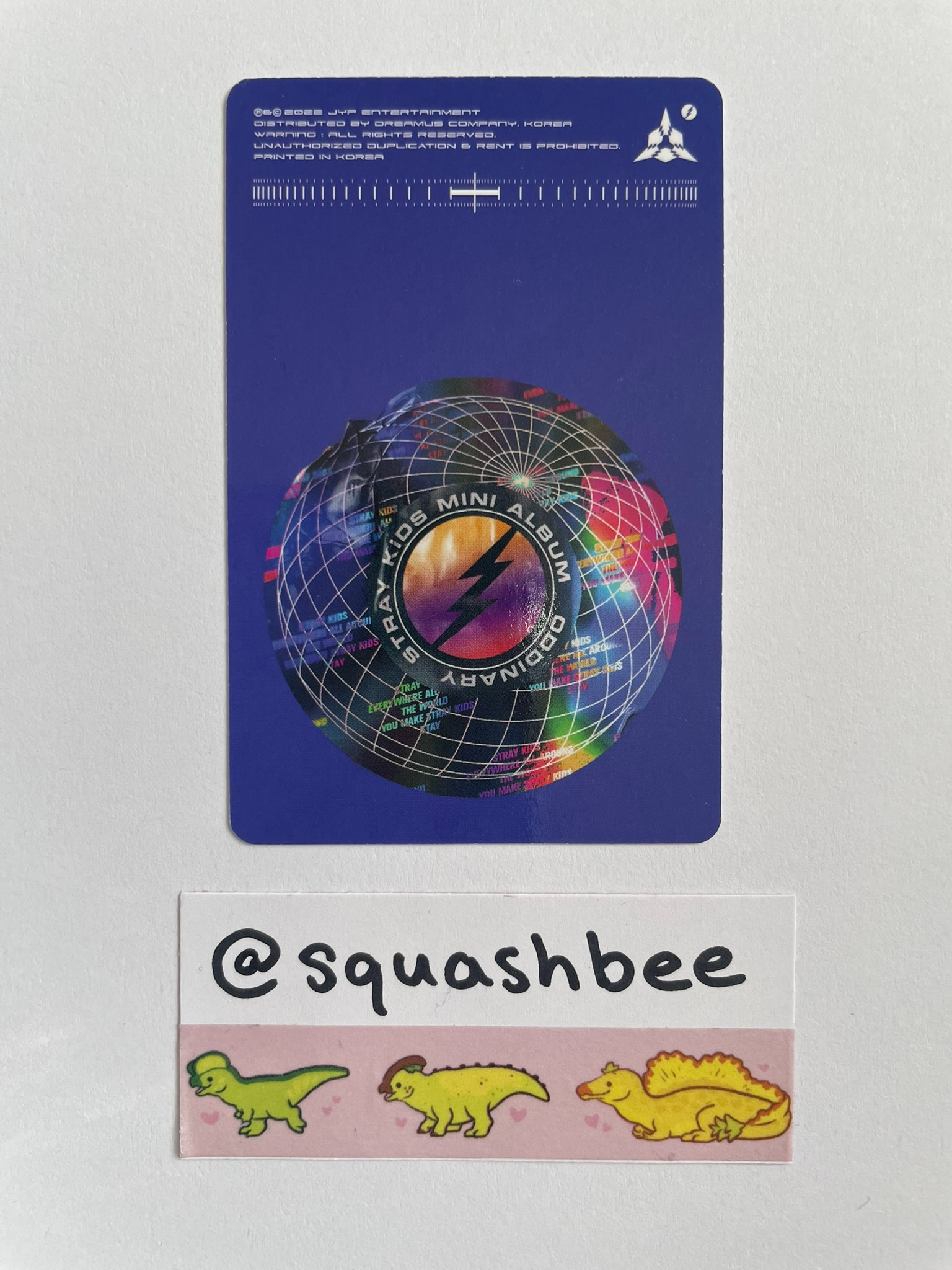 Stray Kids Stray Kids - Bang Chan & I.N - Oddinary Album album photocard listing photo 2