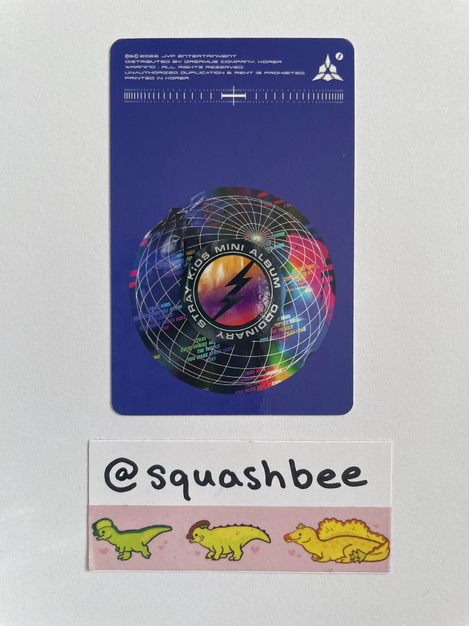 Stray Kids Stray Kids - Hyunjin & I.N - Oddinary Album trading card pre-order benefit album photocard listing photo 2