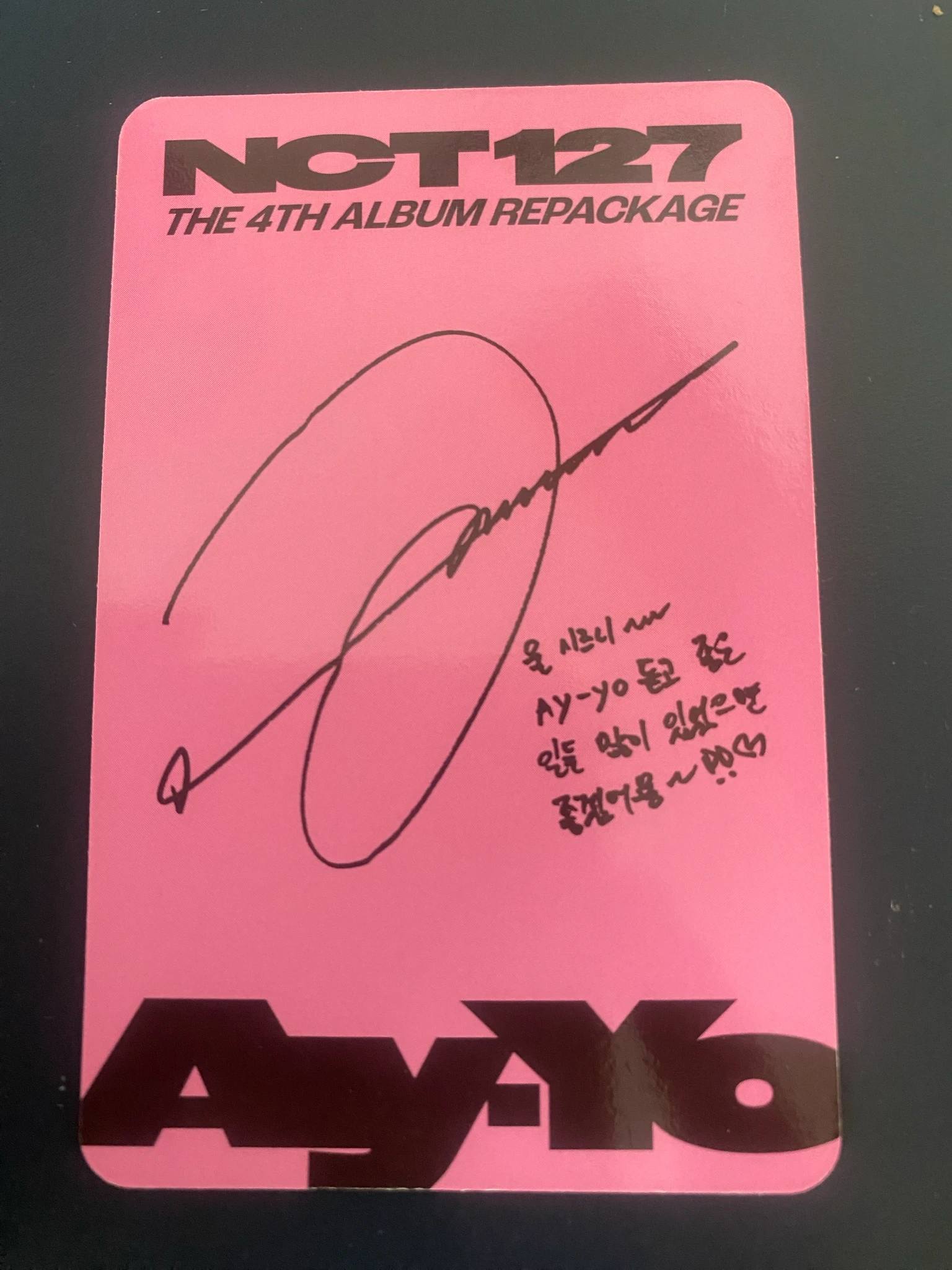 NCT 127 Jungwoo NCT 127 - Jungwoo - Ay-yo Album listing photo 2