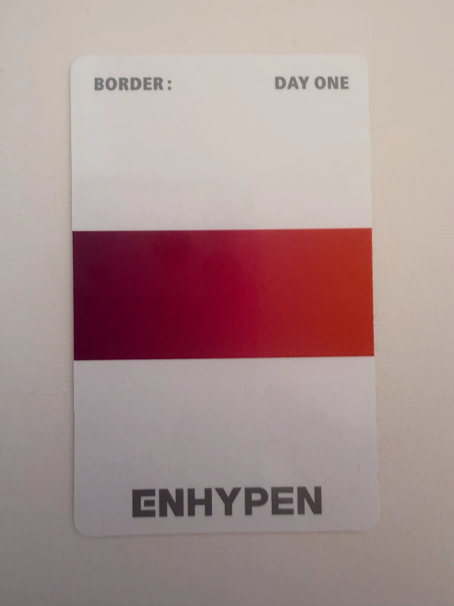 ENHYPEN Sunoo ENHYPEN - Sunoo - BORDER : DAY ONE Album album photocard listing photo 2