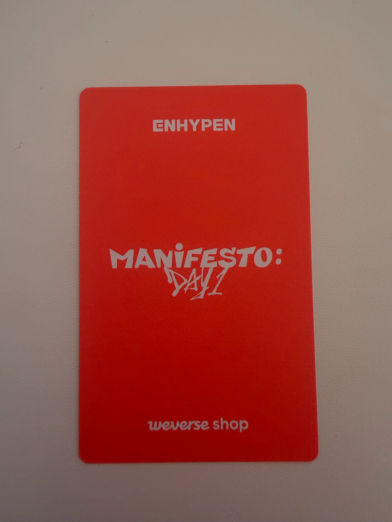 ENHYPEN Sunoo ENHYPEN - Sunoo - MANIFESTO: DAY 1 Album pre-order benefit (pob) weverse shop global listing photo 2