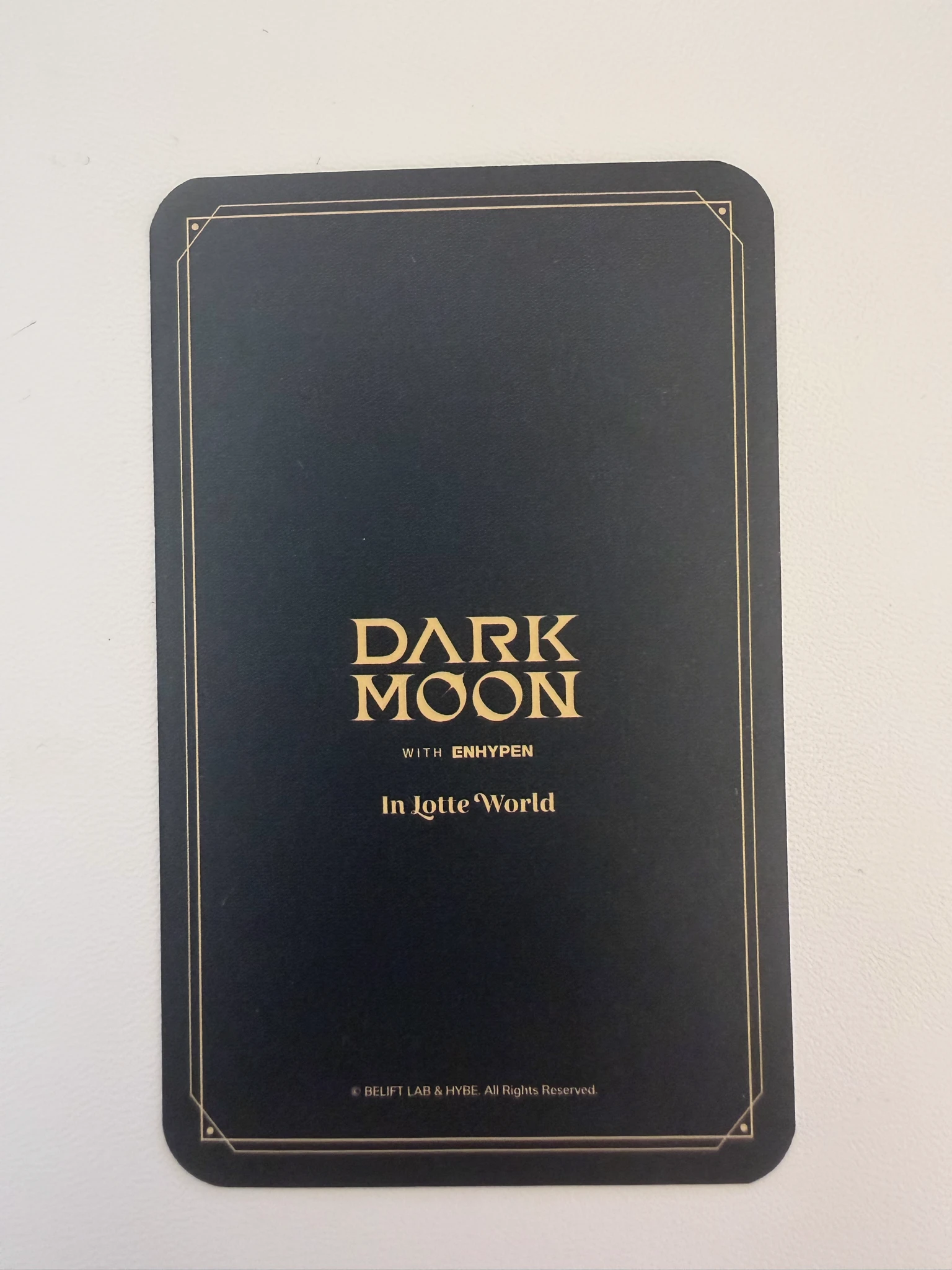 ENHYPEN Ni-ki ENHYPEN - Ni-ki - Enhypen x Dark Moon Event id card character card version lotte world 2023 version listing photo 2